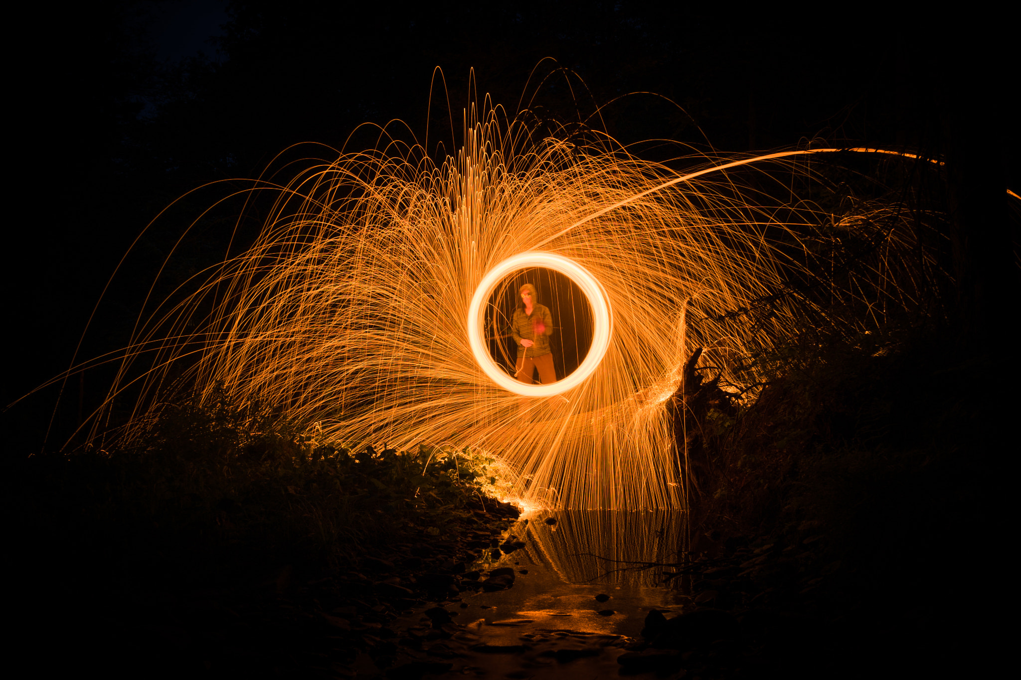 Sony a7 II + Sony E 18-55mm F3.5-5.6 OSS sample photo. Steel wool_1 photography