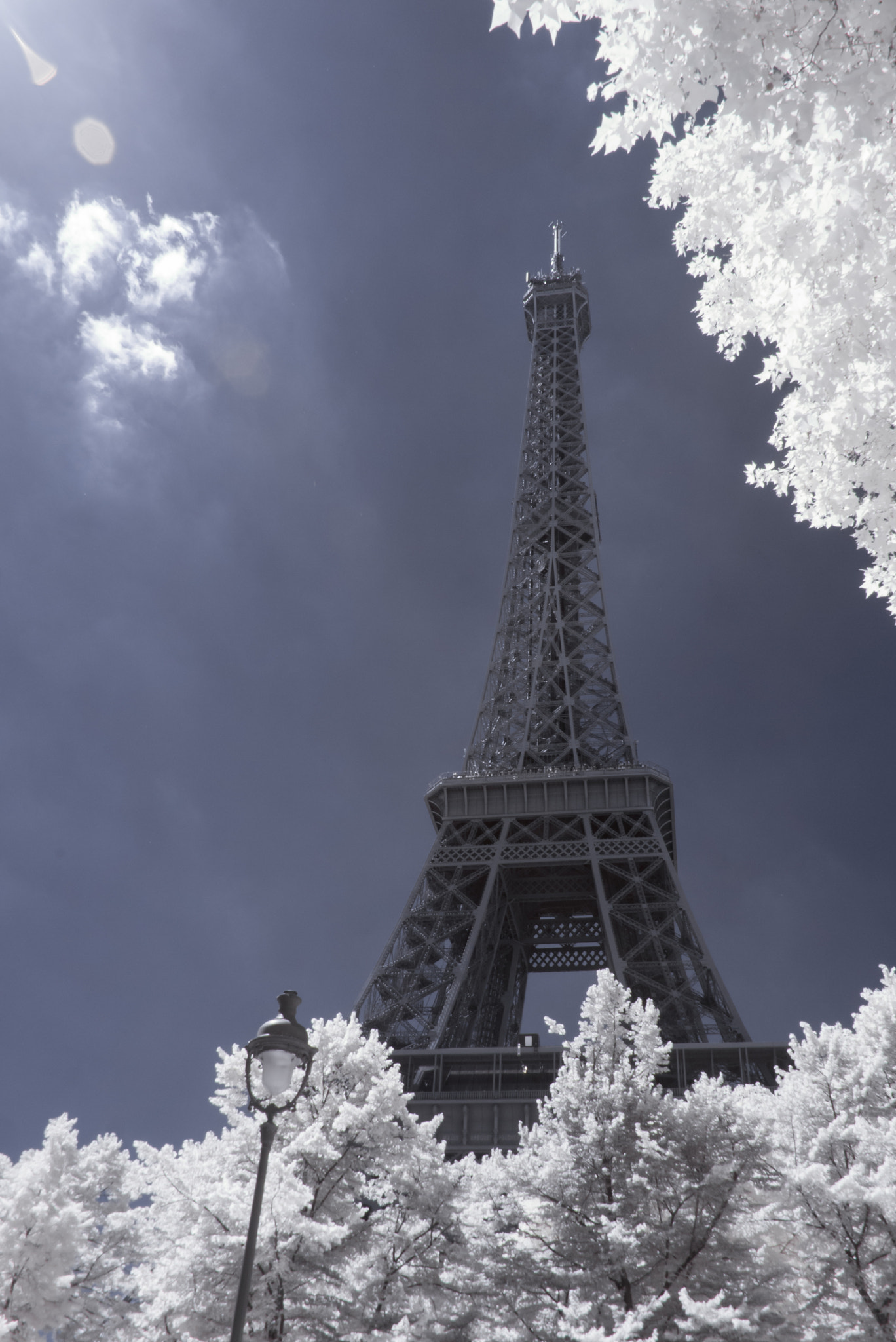 Panasonic Lumix DMC-GF1 sample photo. Eiffel tower in infrared photography