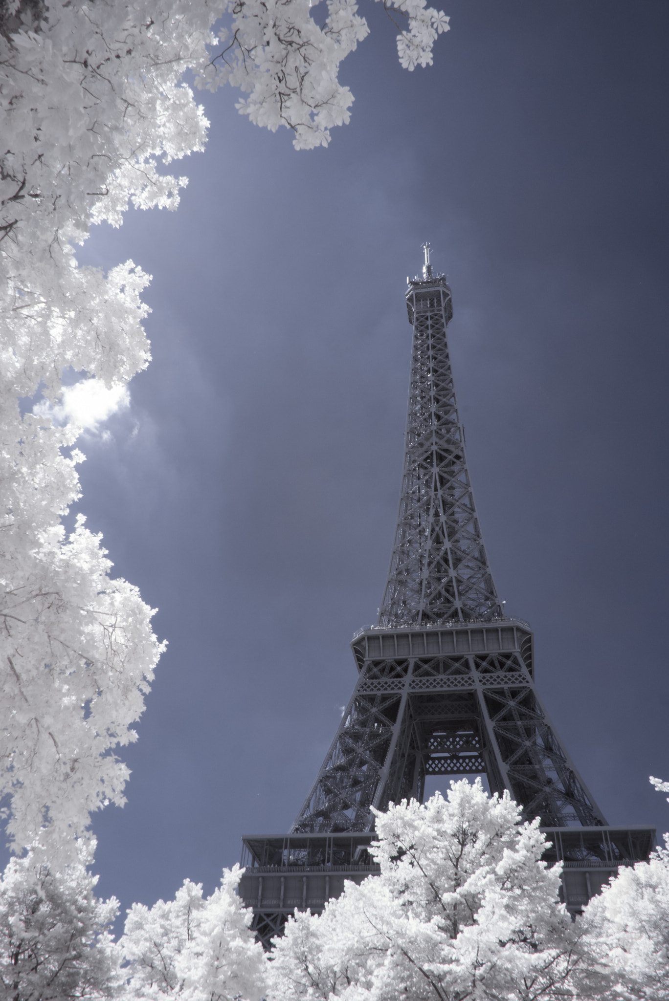 Panasonic Lumix DMC-GF1 sample photo. Eiffel tower in infrared photography
