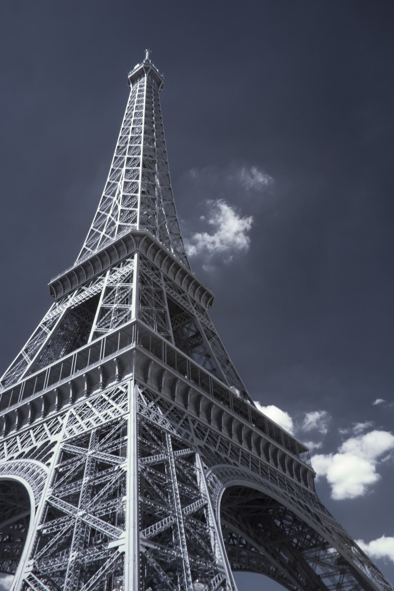 Panasonic Lumix DMC-GF1 sample photo. Eiffel tower in infrared photography