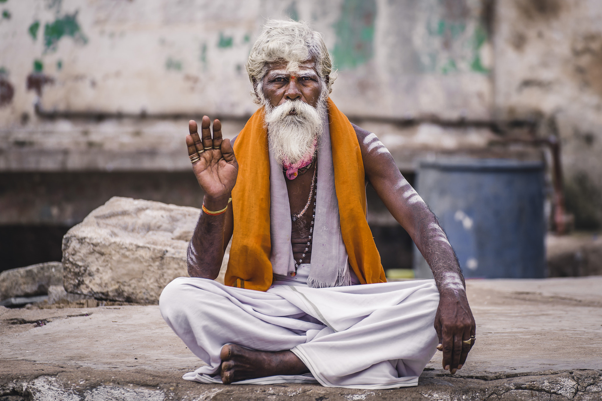 Sony a99 II + Tamron SP 70-300mm F4-5.6 Di USD sample photo. Hindu sadhu man photography