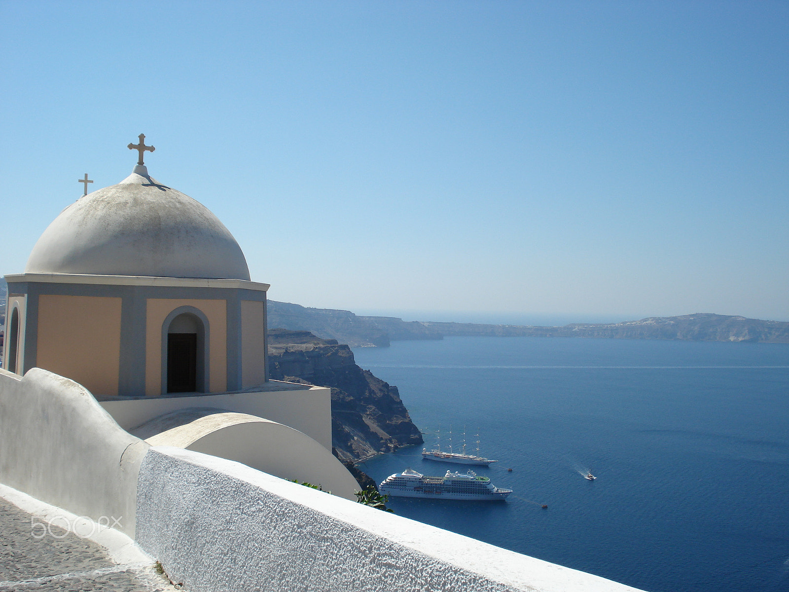 Sony DSC-W70 sample photo. Beautiful santorini photography