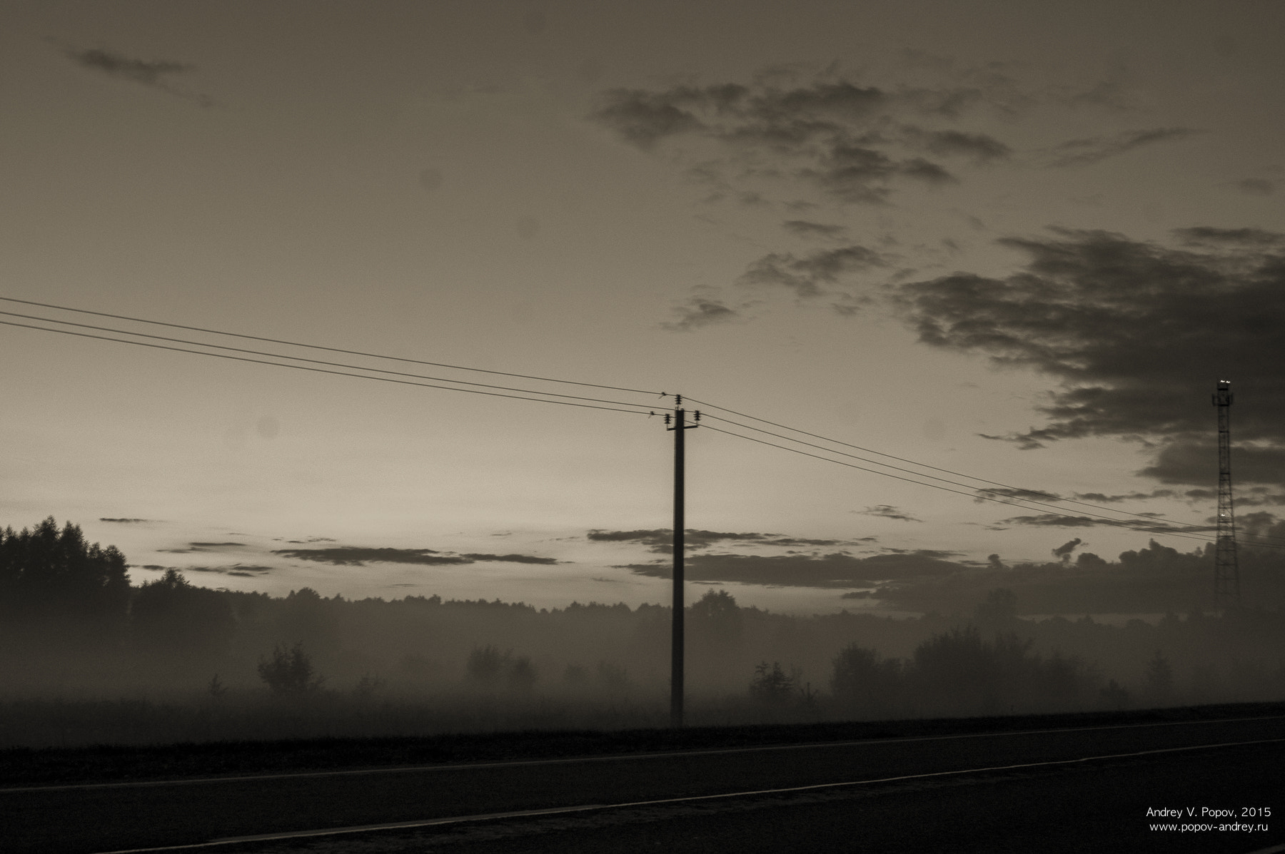Pentax K-3 sample photo. *** - fog in bryansk region photography