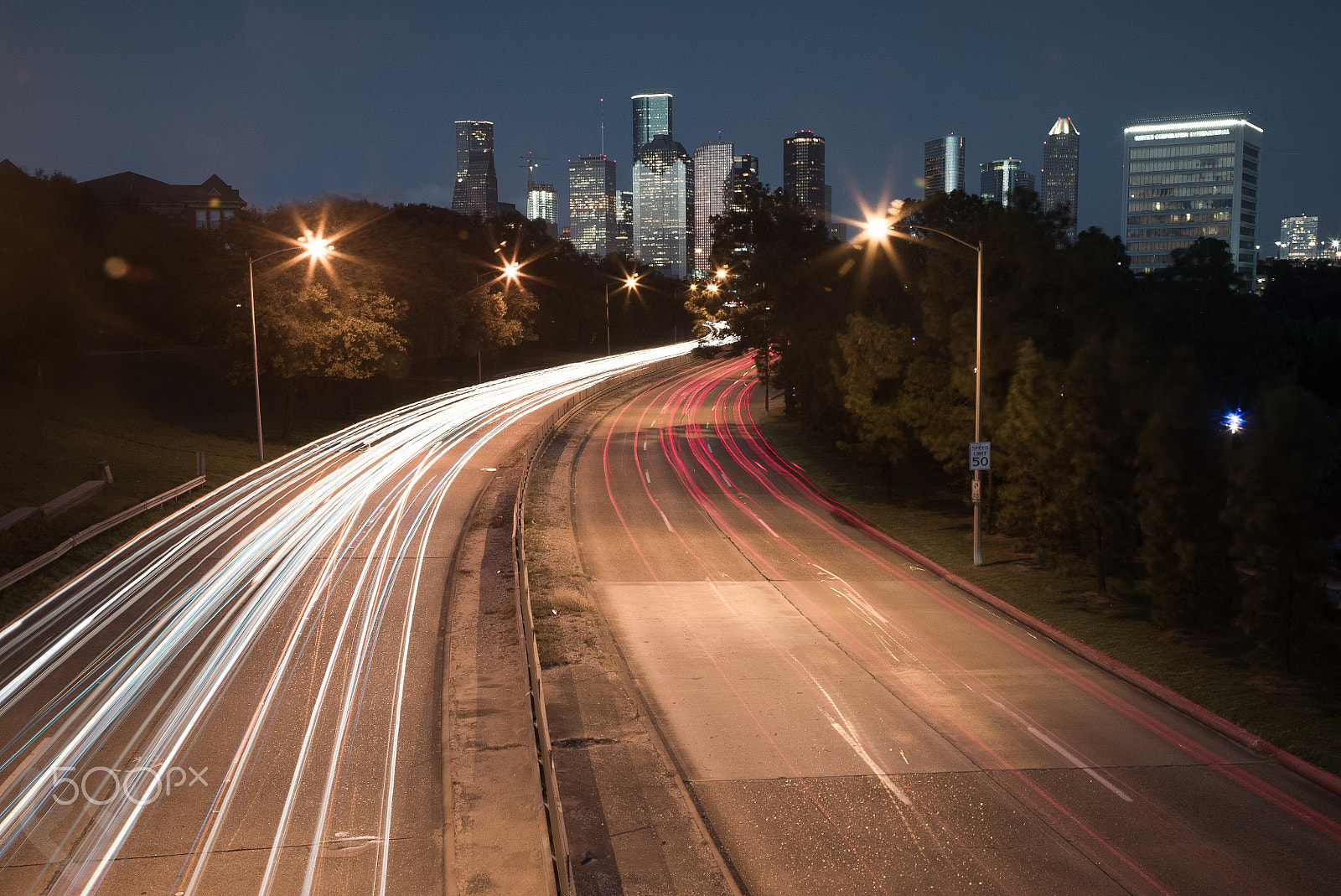 Tamron 18-270mm F3.5-6.3 Di II PZD sample photo. Houston skyline photography