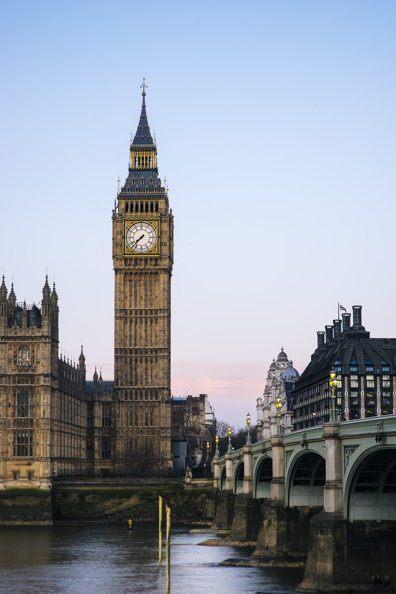 Sony a7 II + Sigma 85mm F1.4 EX DG HSM sample photo. Big ben and westminster bridge photography