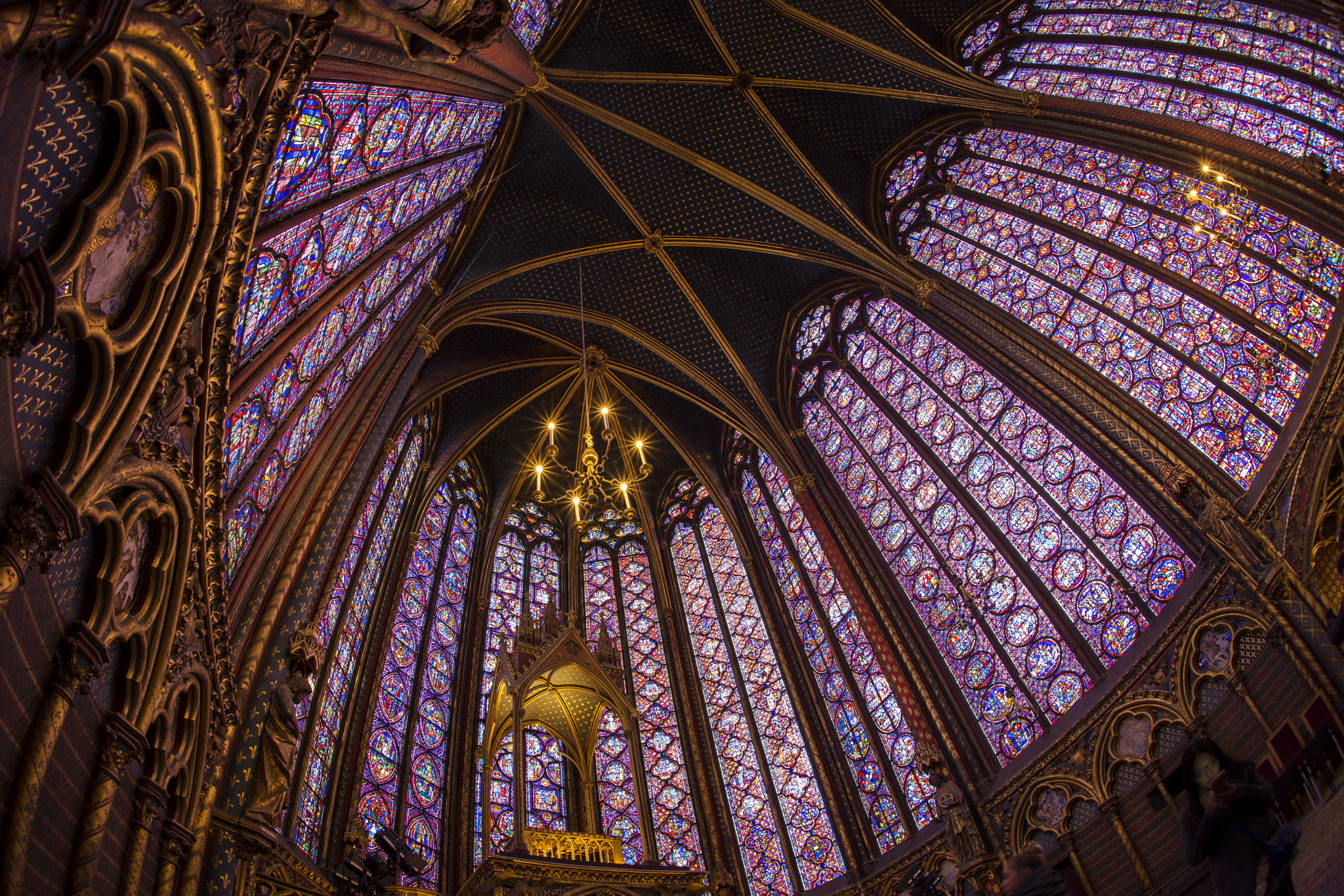 Sony a7 II + Sony 16mm F2.8 Fisheye sample photo. La sainte-chapelle in paris photography