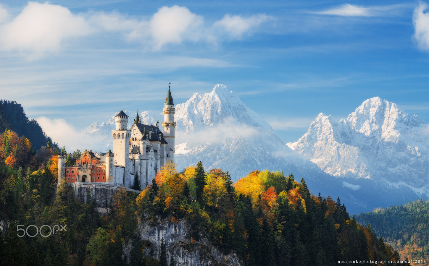 Tamron 18-270mm F3.5-6.3 Di II PZD sample photo. Germany. bavaria. neuschwanstein castle in autumn photography