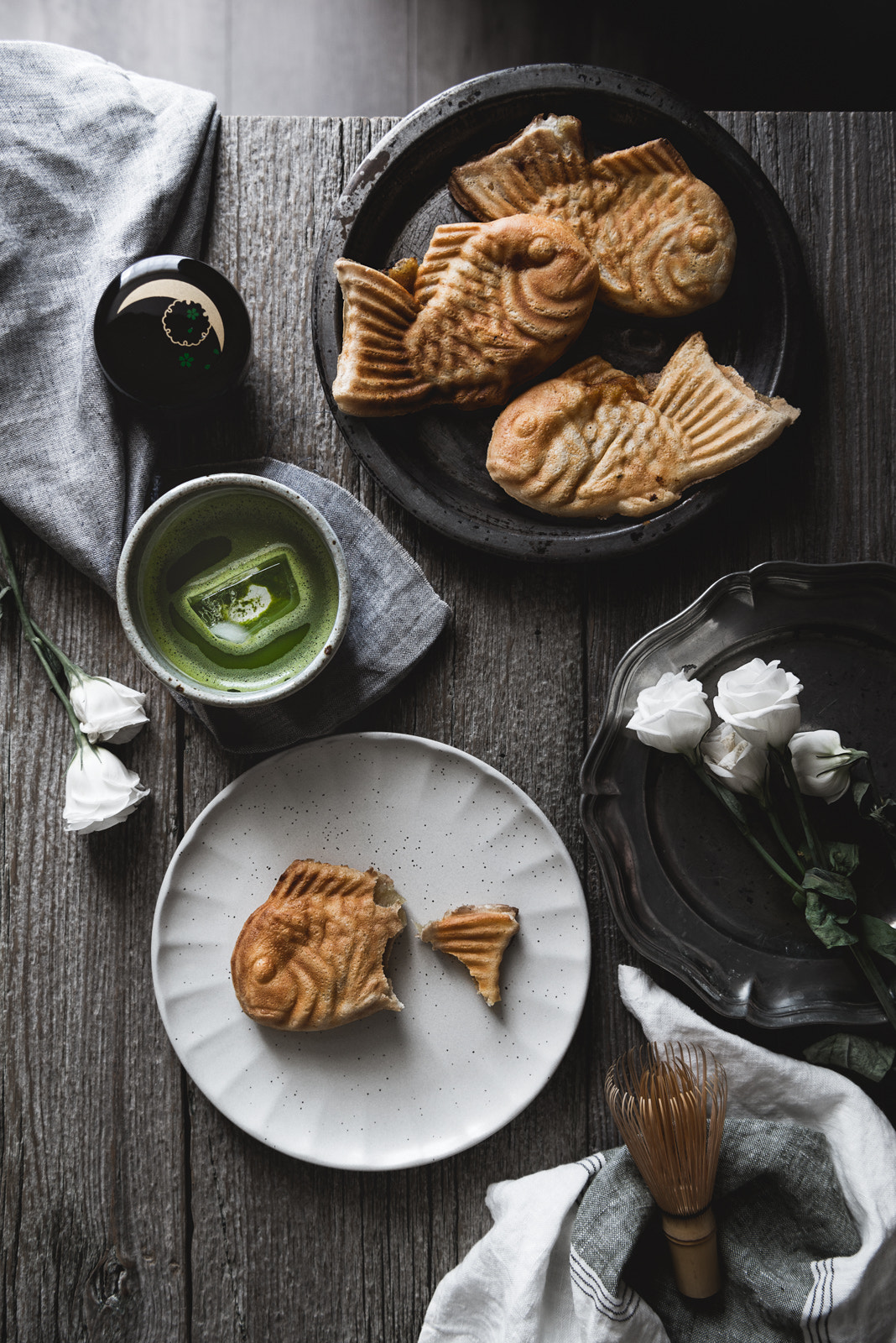 Nikon D610 + Nikon AF-S Nikkor 24-70mm F2.8E ED VR sample photo. Iced matcha with taiyaki photography