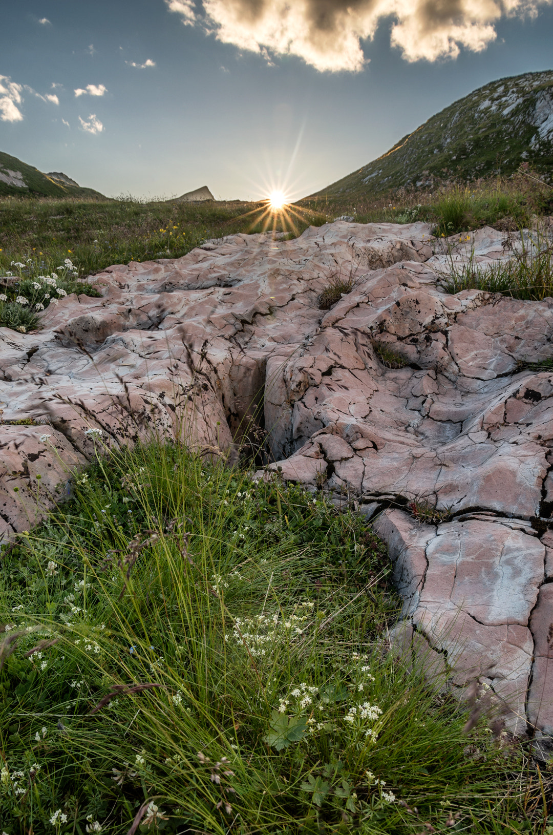 Pentax K-5 II sample photo. Sunset on sennes alps photography