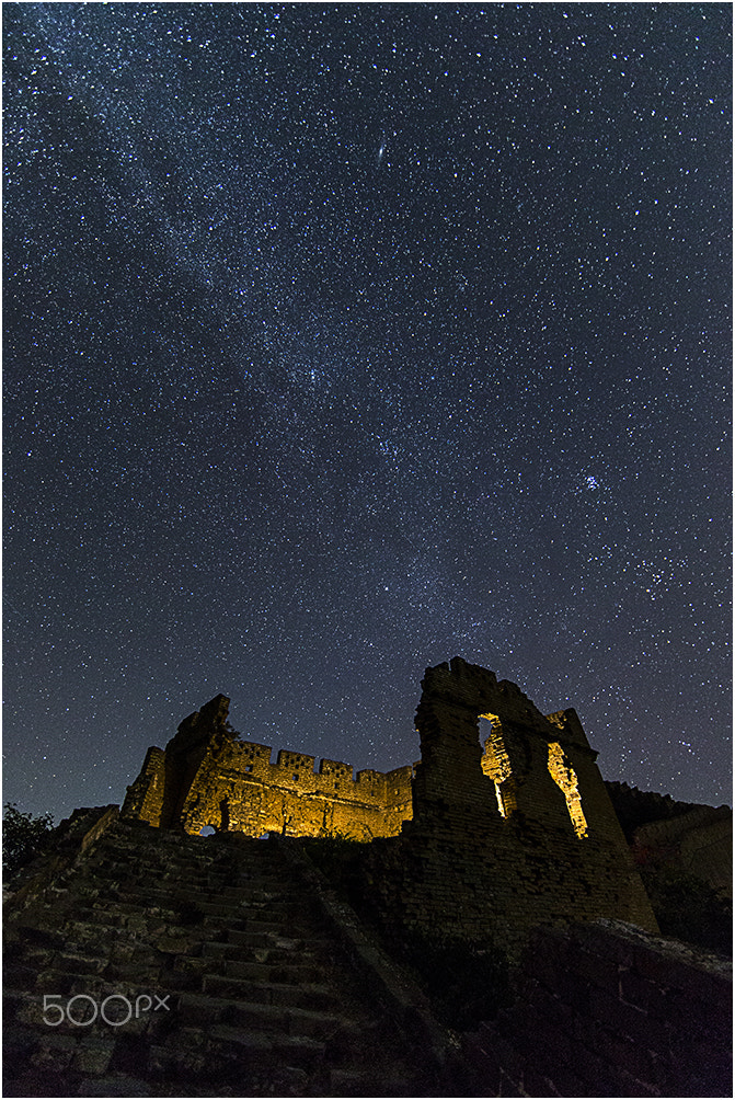 Canon EOS-1D X + Canon EF 14mm F2.8L II USM sample photo. Starry night @ great wall photography
