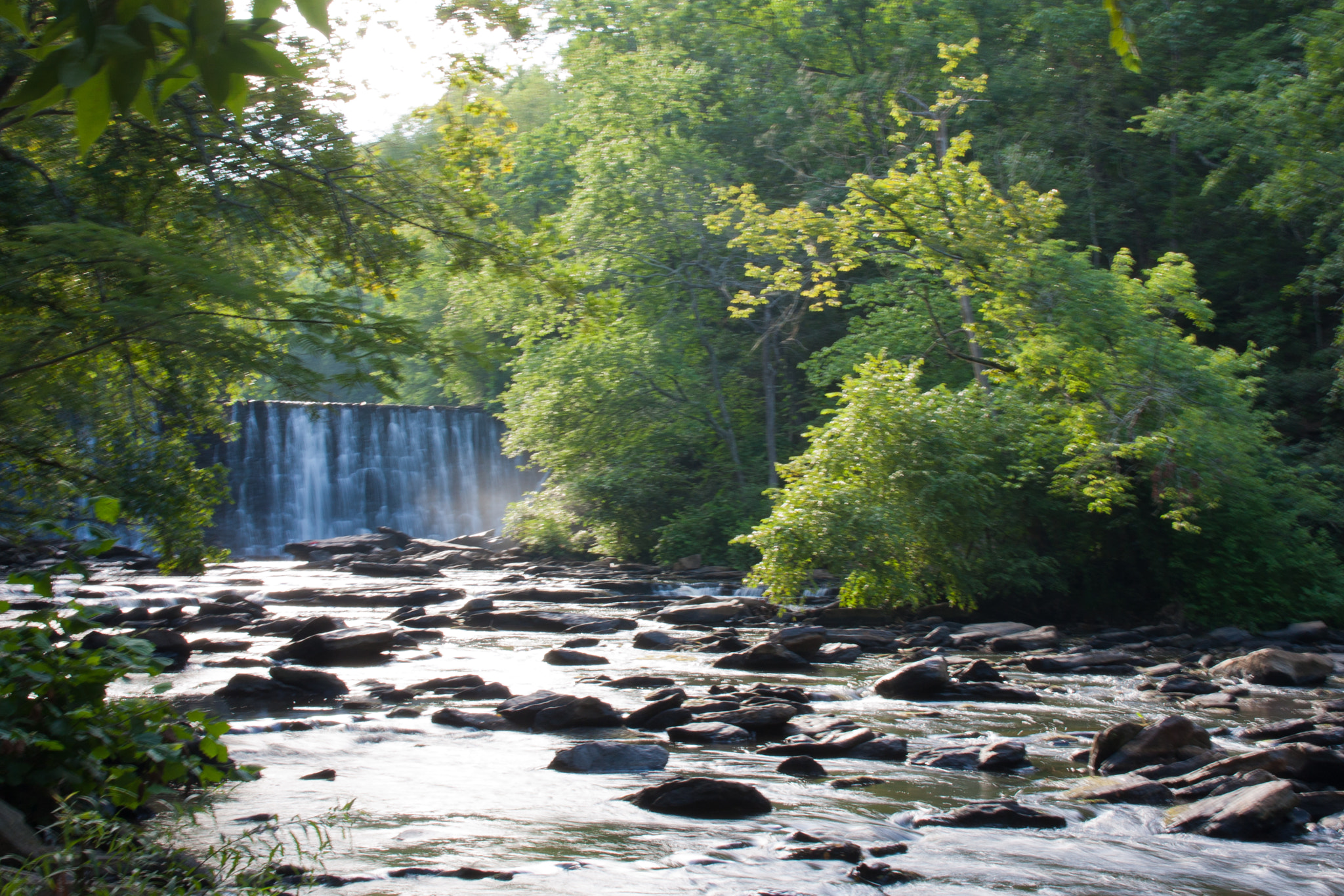 Canon EOS 40D sample photo. Falls at roswell mill photography
