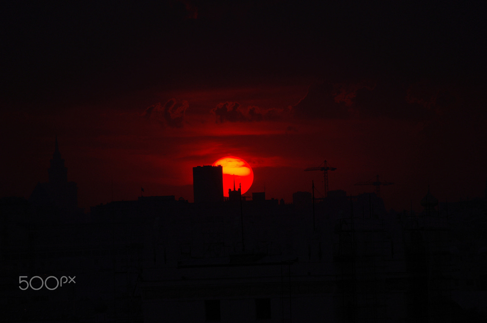 Pentax K-x sample photo. Red sun photography