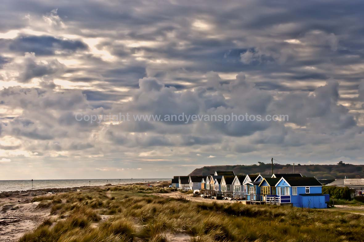 Nikon AF-S DX Micro Nikkor 40mm F2.8 sample photo. Hengistbury head beach and beach huts near bournemouth in dorset photography