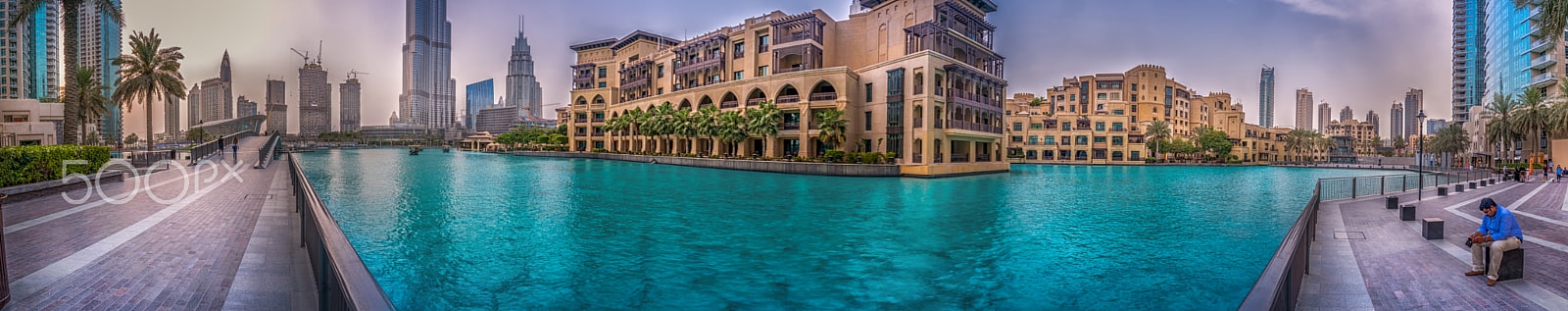 Sigma 10-20mm F4-5.6 EX DC HSM sample photo. A long view - downtown, dubai photography
