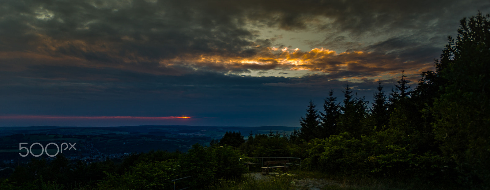 Pentax K10D + Sigma 10-20mm F3.5 EX DC HSM sample photo. Sunset in germany photography