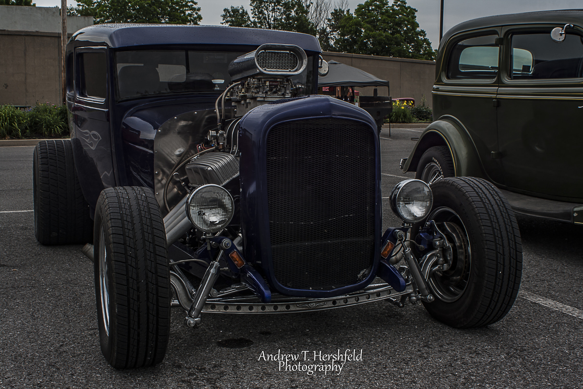 Canon EF 28-80mm f/3.5-5.6 sample photo. Blue hot rod photography