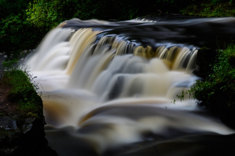 Nikon D500 + Sigma 50mm F1.4 DG HSM Art sample photo. Long exposure of a waterfall in brecon beacons national park, wales. photography