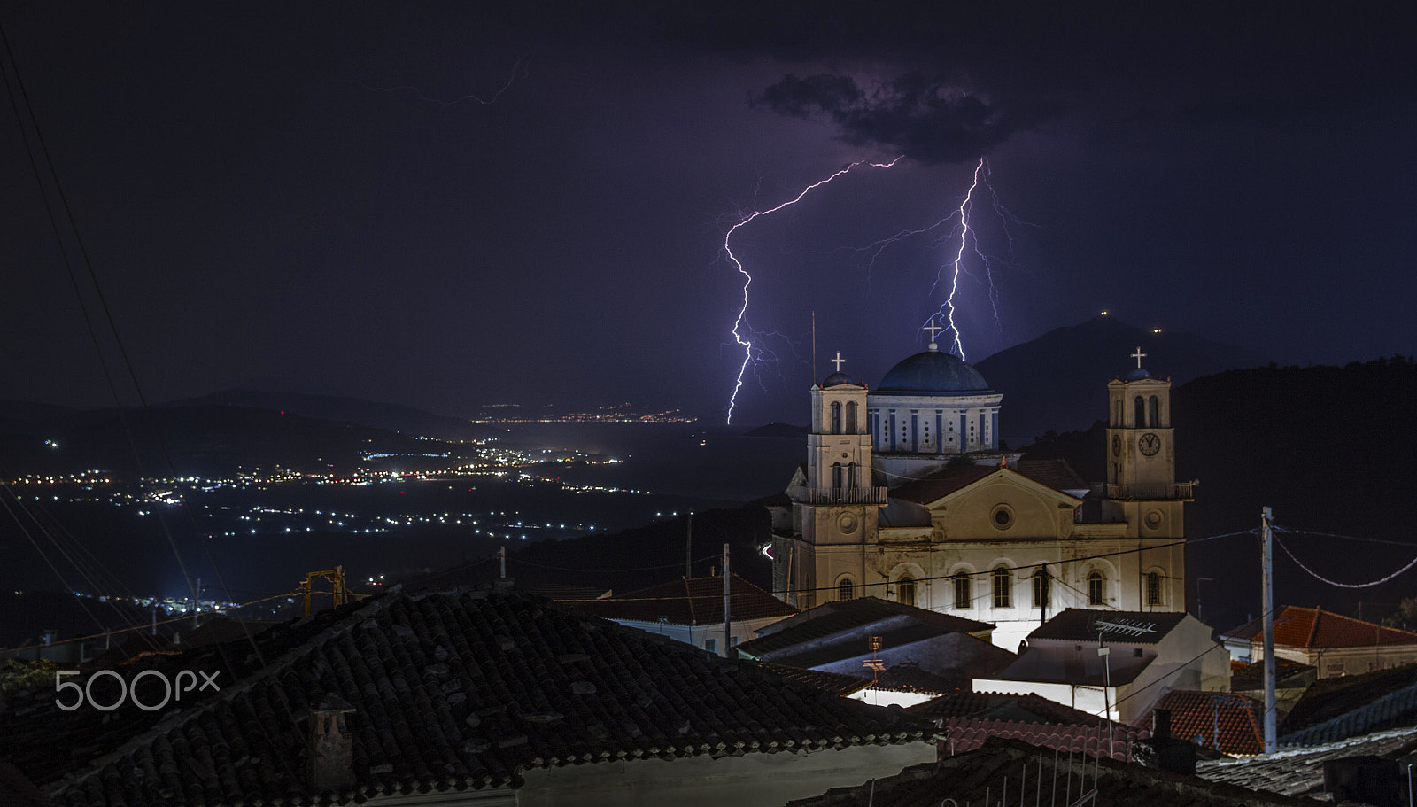 Canon EOS 60D + Sigma 18-50mm f/2.8 Macro sample photo. Samos island thunder storm photography