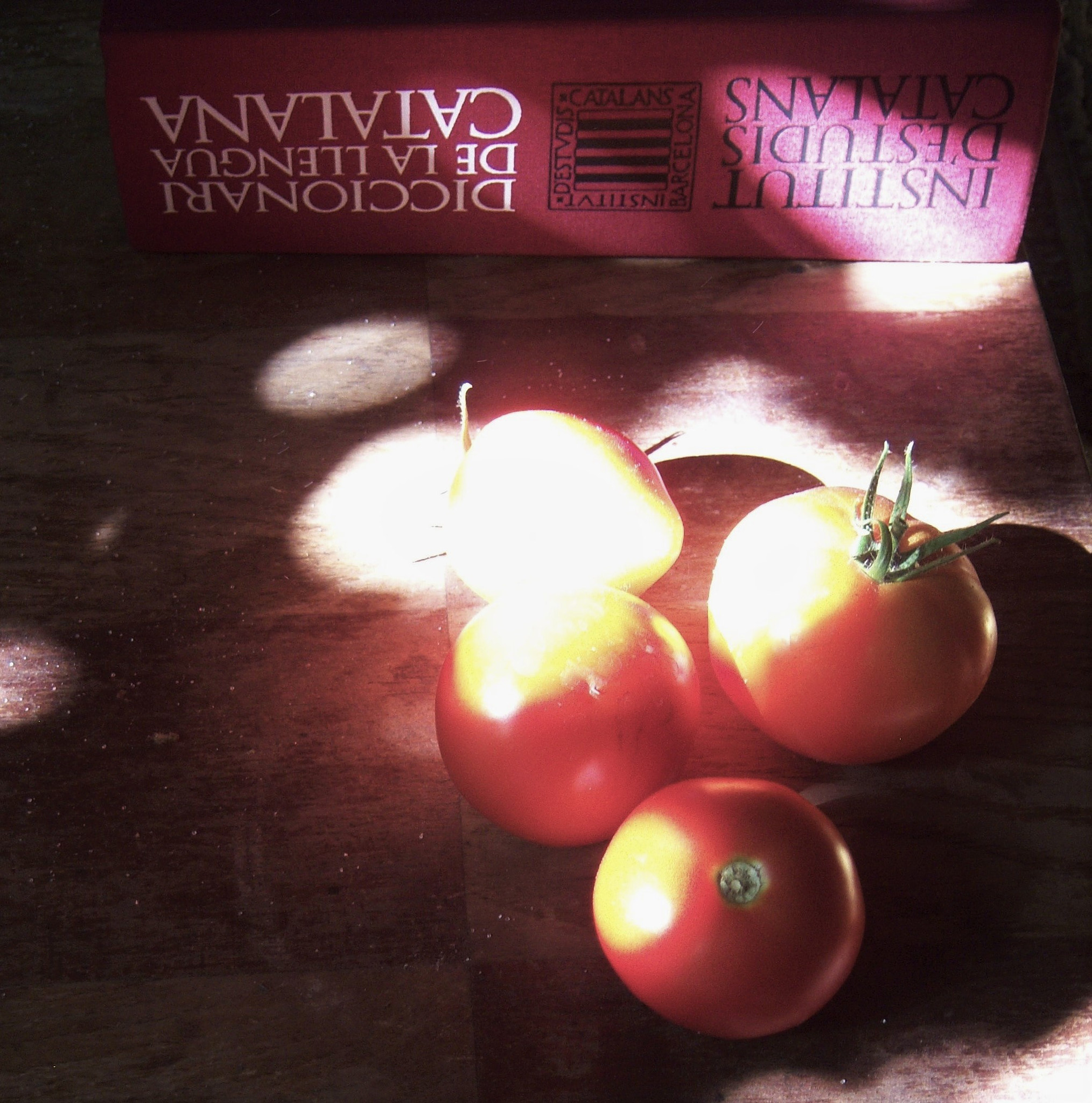 Kodak EASYSHARE V803 ZOOM DIGITAL CAMERA sample photo. Words and tomatoes photography