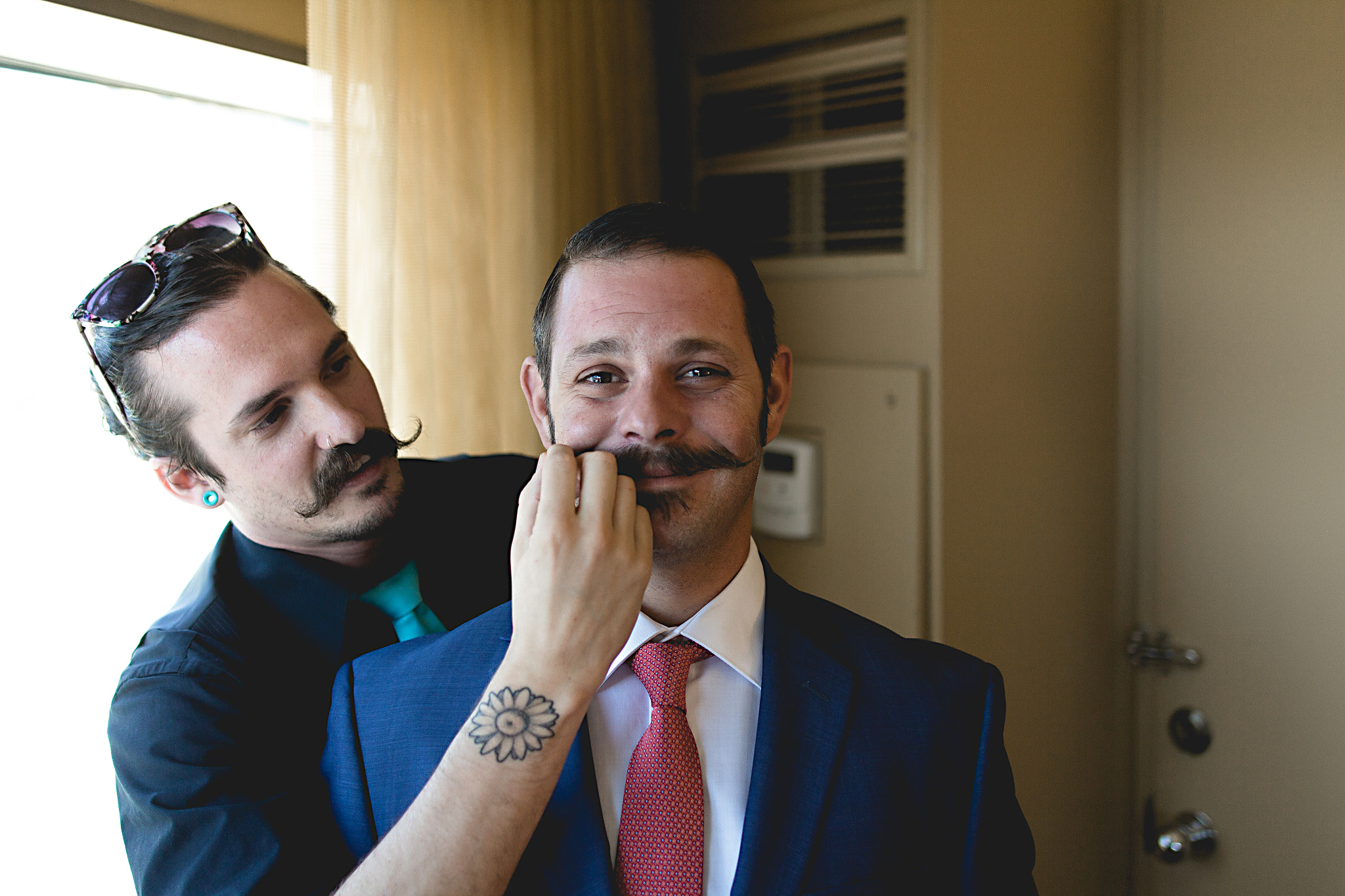 Canon EOS 60D + Sigma 24mm F1.4 DG HSM Art sample photo. Best mustache for the best man photography