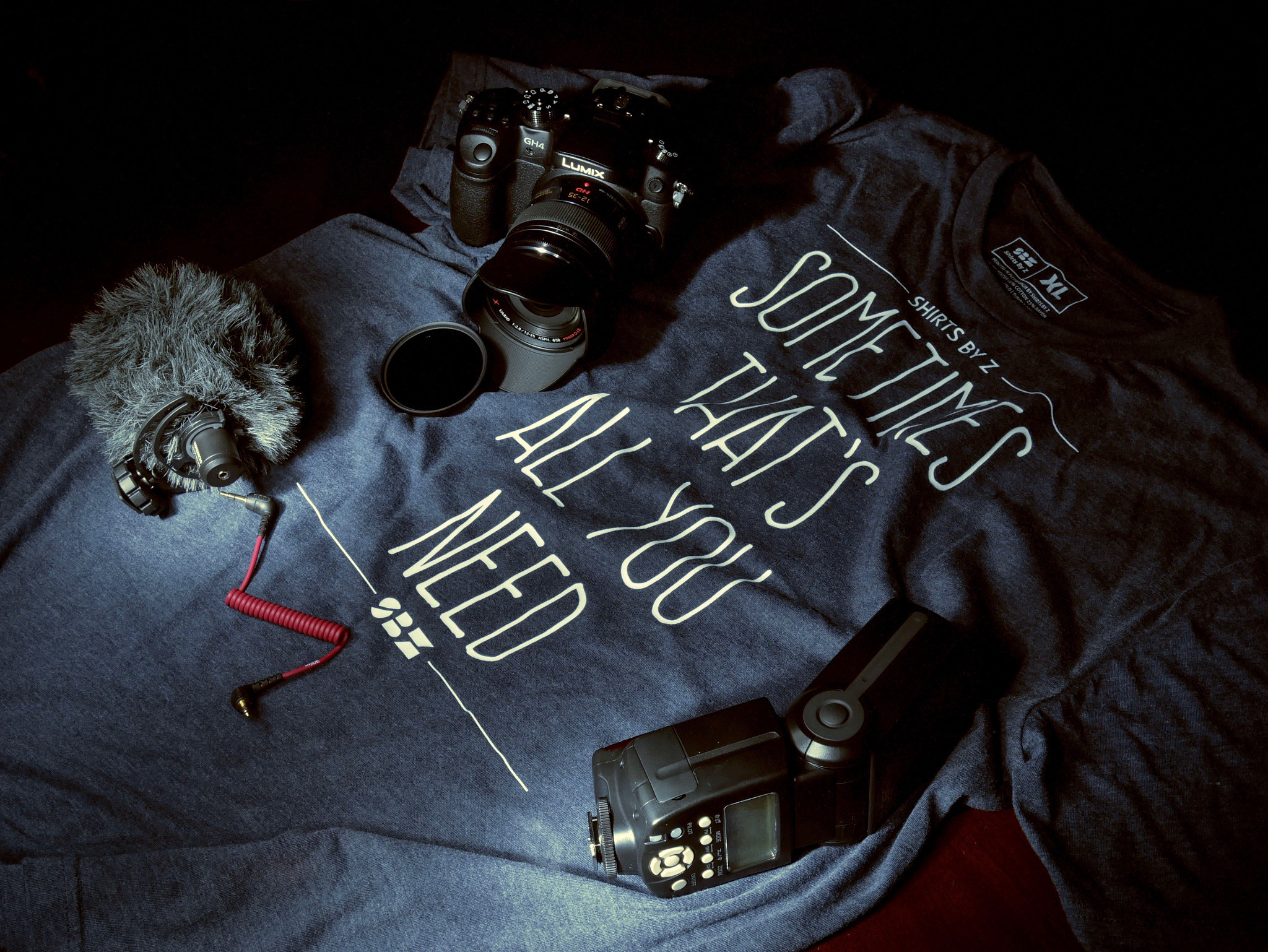 Panasonic Lumix DMC-GX85 (Lumix DMC-GX80 / Lumix DMC-GX7 Mark II) sample photo. Showing some love to www.shirtsbyz.com go check him out. just some of my favorite gear. photography