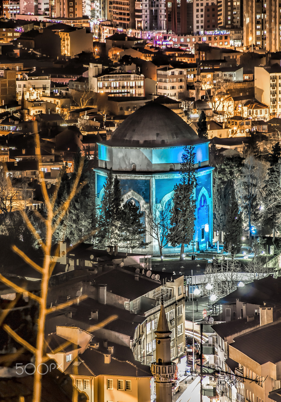 Sigma 18-250mm F3.5-6.3 DC OS HSM sample photo. Yeşil türbe photography