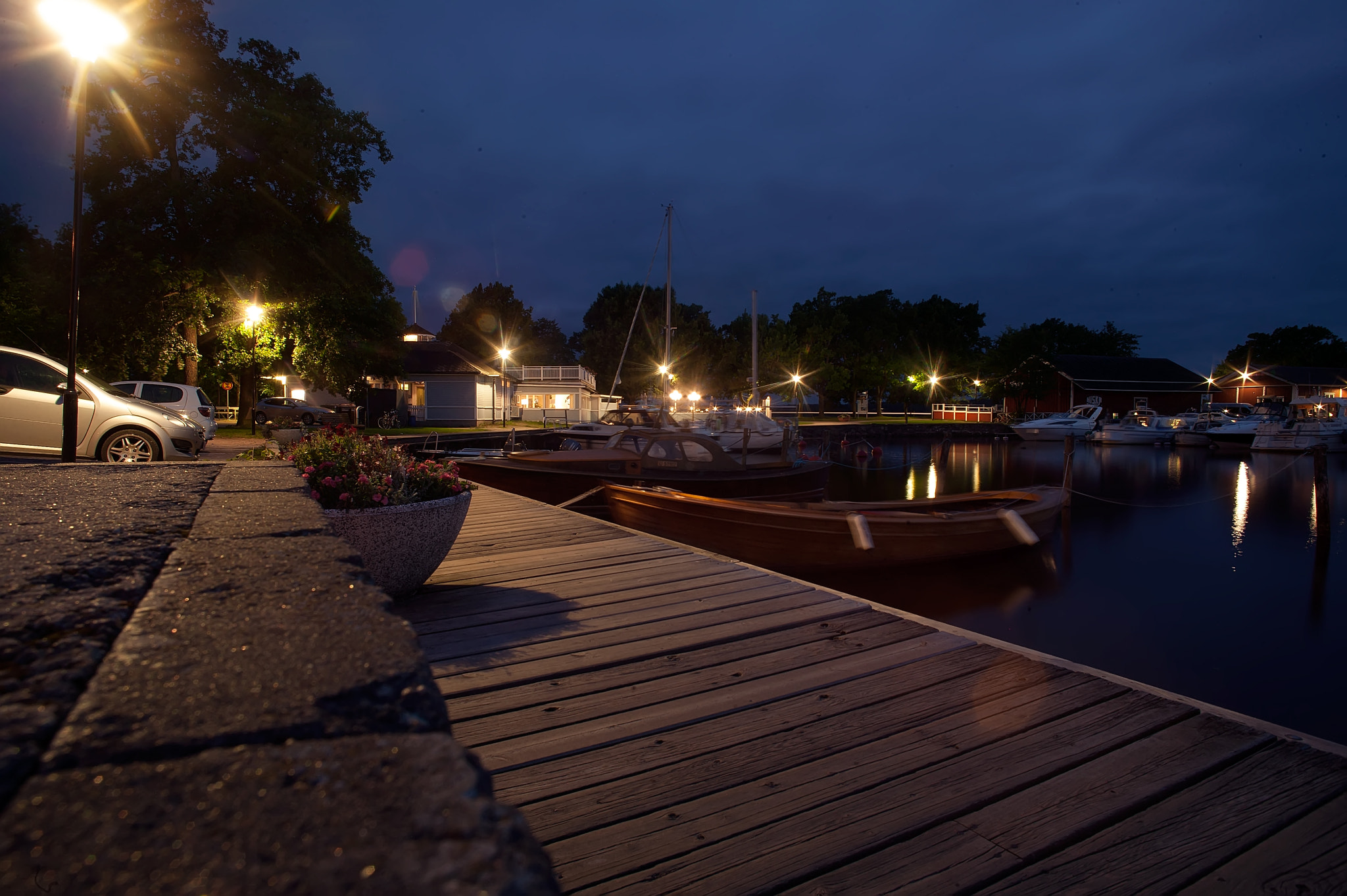 Canon EOS-1Ds sample photo. Tammisaari raasepori night citylight haven finland photography