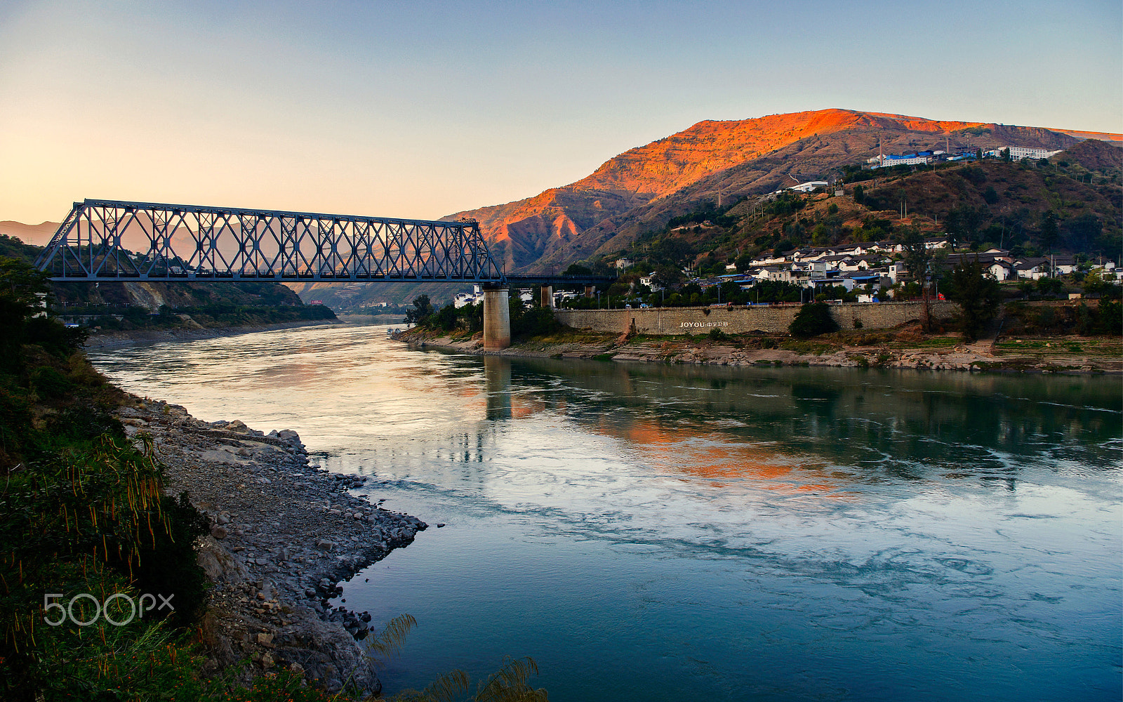 smc PENTAX-DA L 18-55mm F3.5-5.6 sample photo. Jinsha river sunset photography