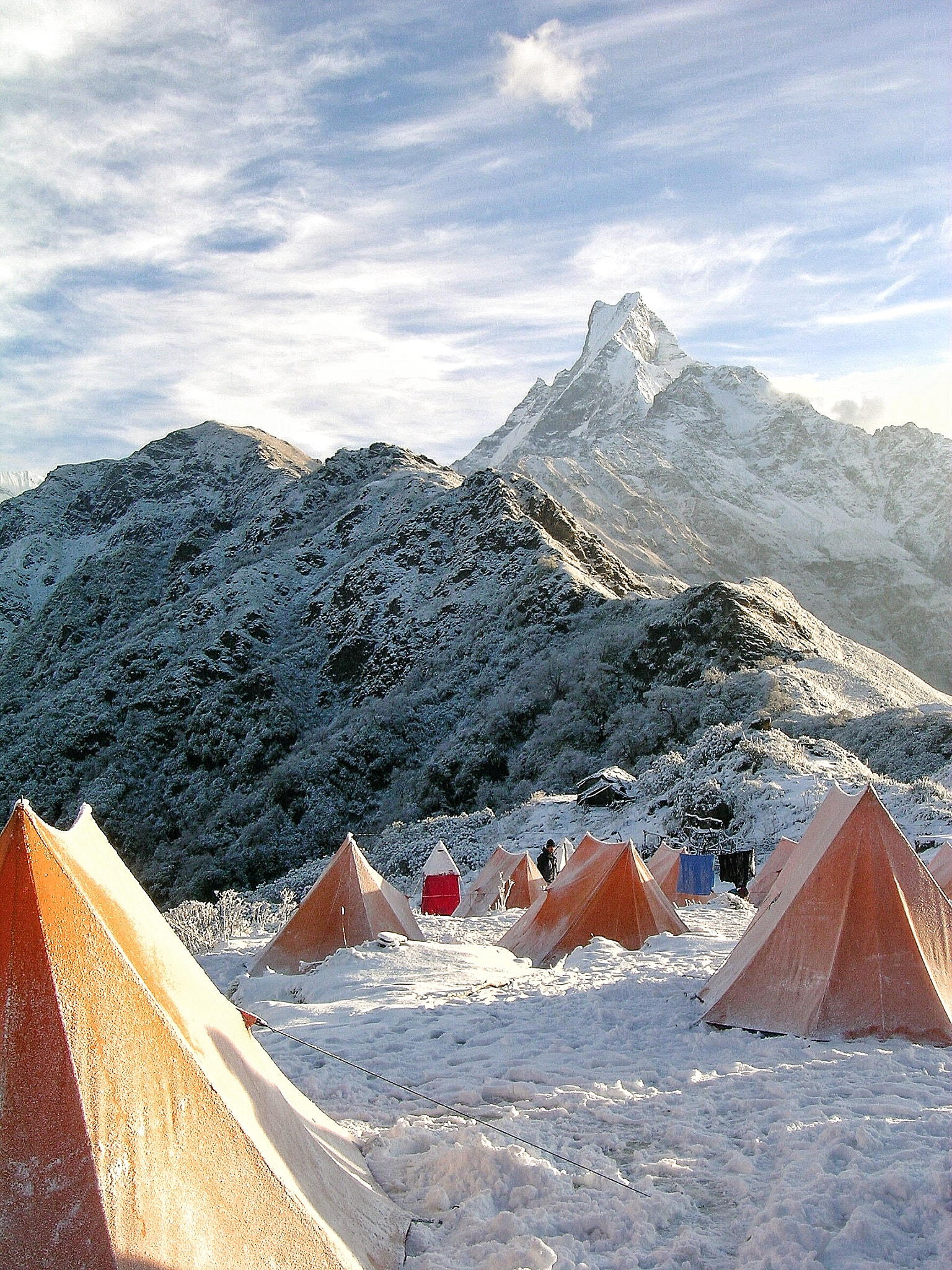 Nikon E5400 sample photo. Camping in annapurna, nepal photography