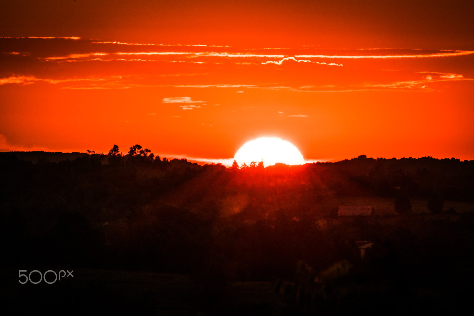 Nikon D5500 + Sigma APO 170-500mm F5-6.3 Aspherical RF sample photo. Sunrise in the summer photography