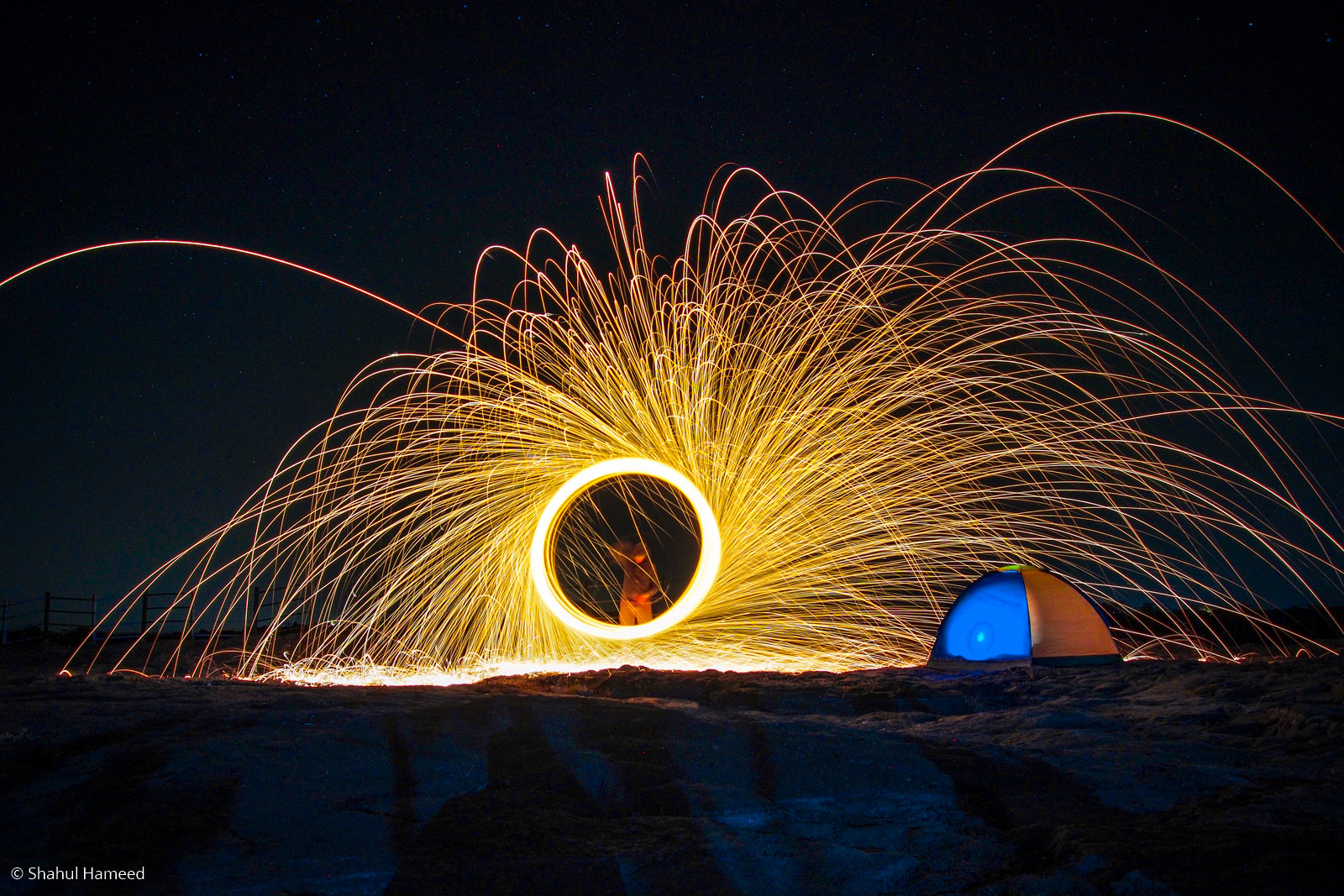 Olympus OM-D E-M5 sample photo. Fire wheel photography