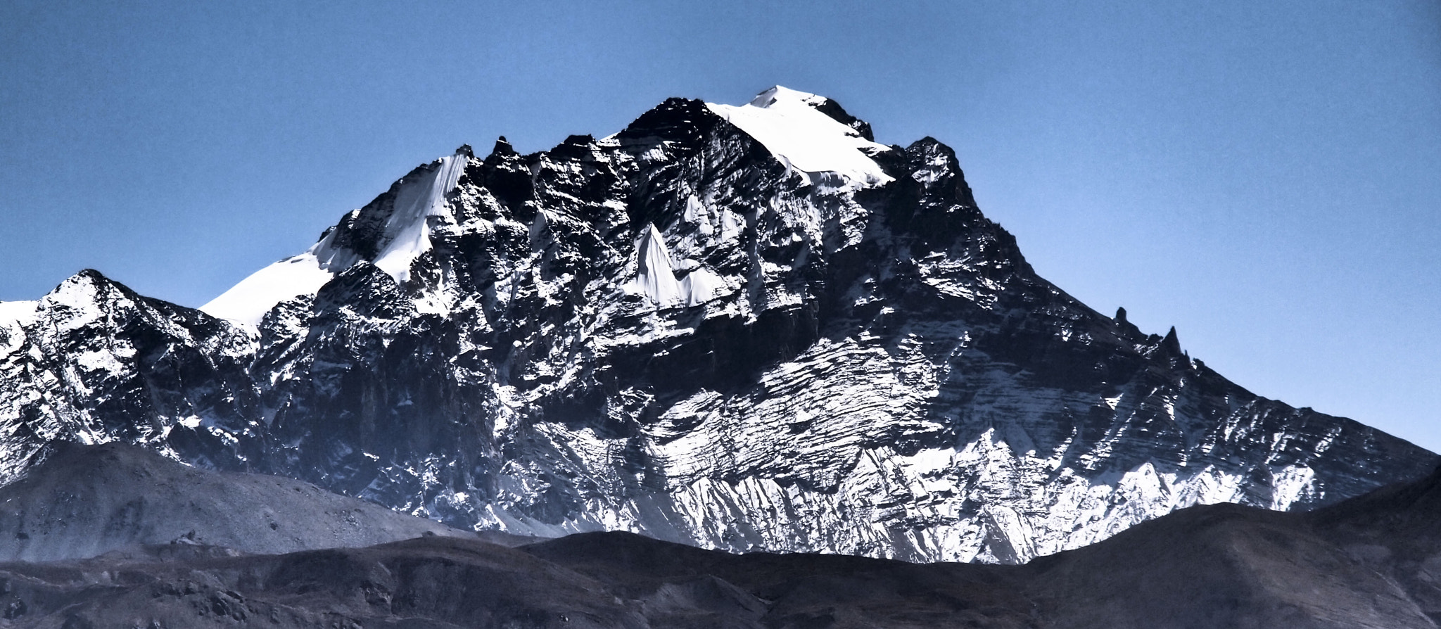 Olympus PEN E-PL2 sample photo. Mountain with icecap photography