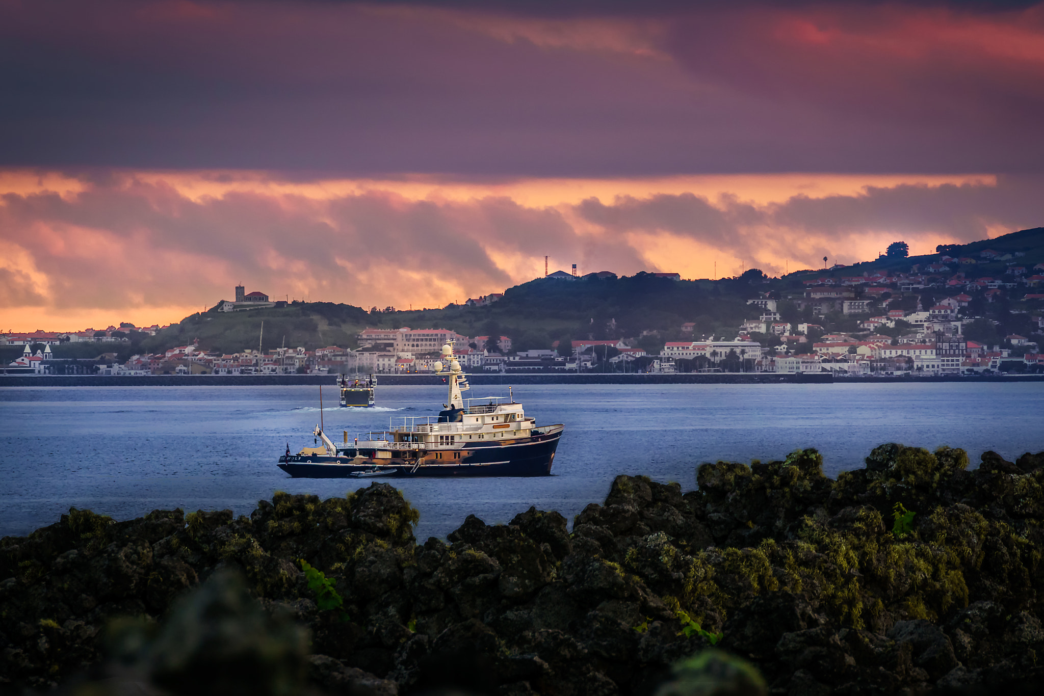 Sony ILCA-77M2 + Tamron SP 70-300mm F4-5.6 Di USD sample photo. Sunset in the azores photography