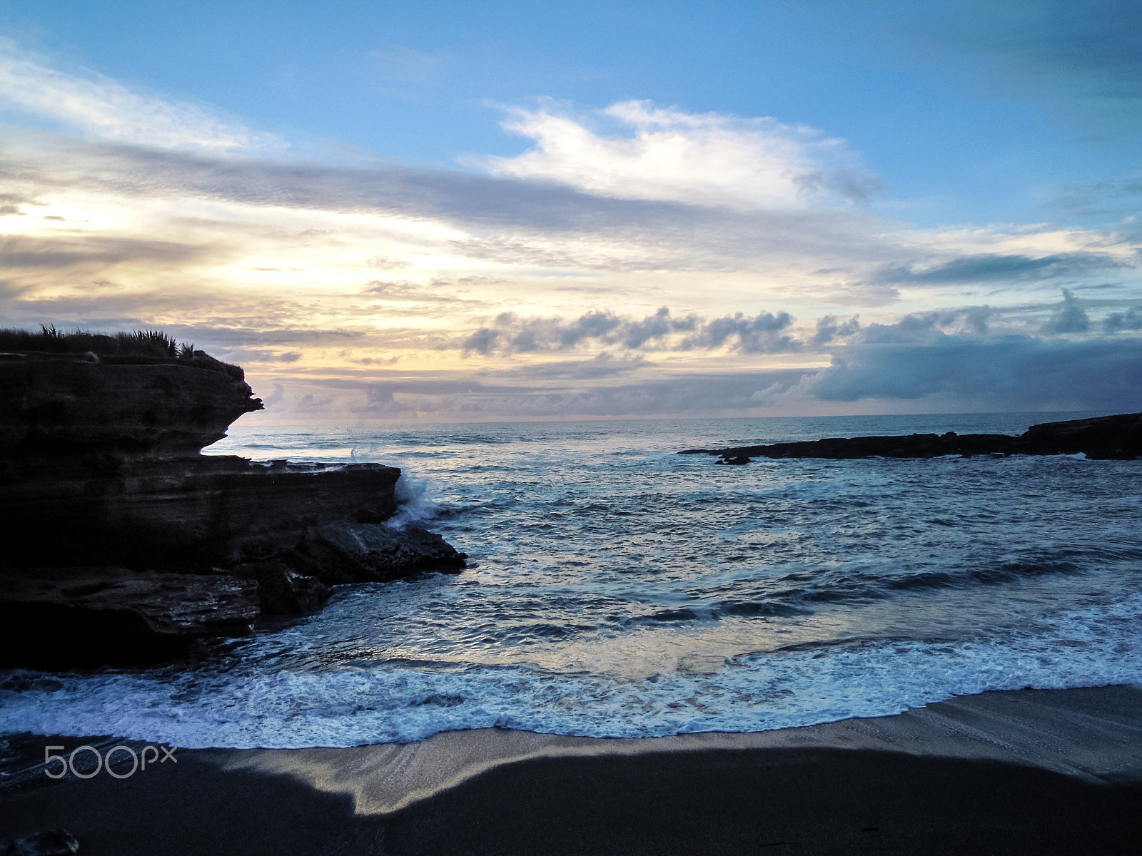 Nikon Coolpix S5100 sample photo. Sunset near charleston/ westport in new zealand photography