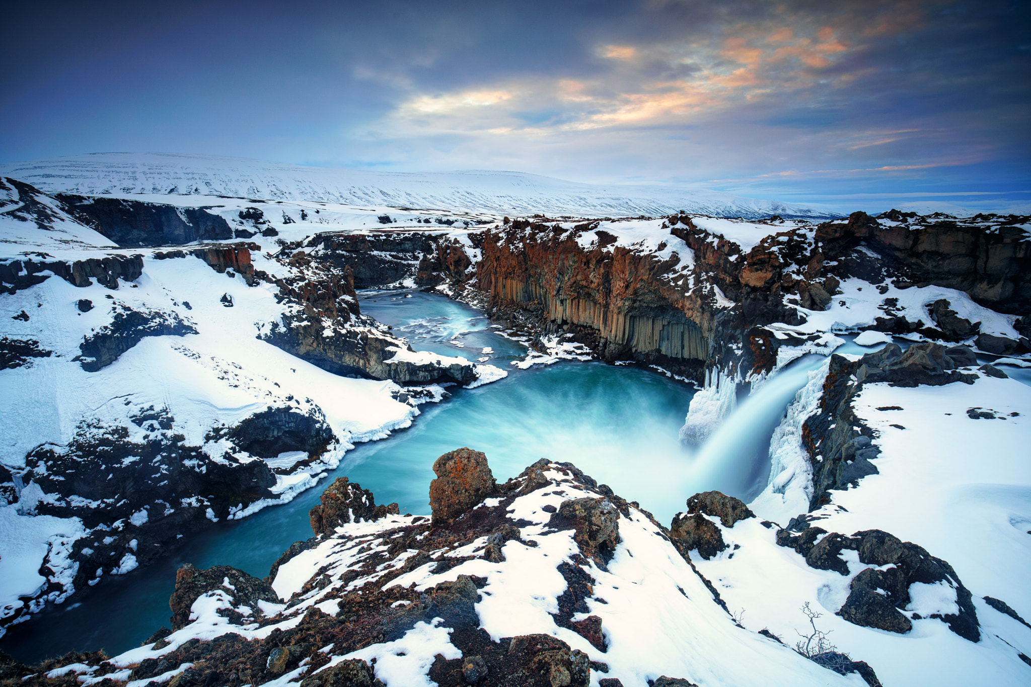 Sony a7R II + Canon EF 16-35mm F4L IS USM sample photo. Aldeyjarfoss photography