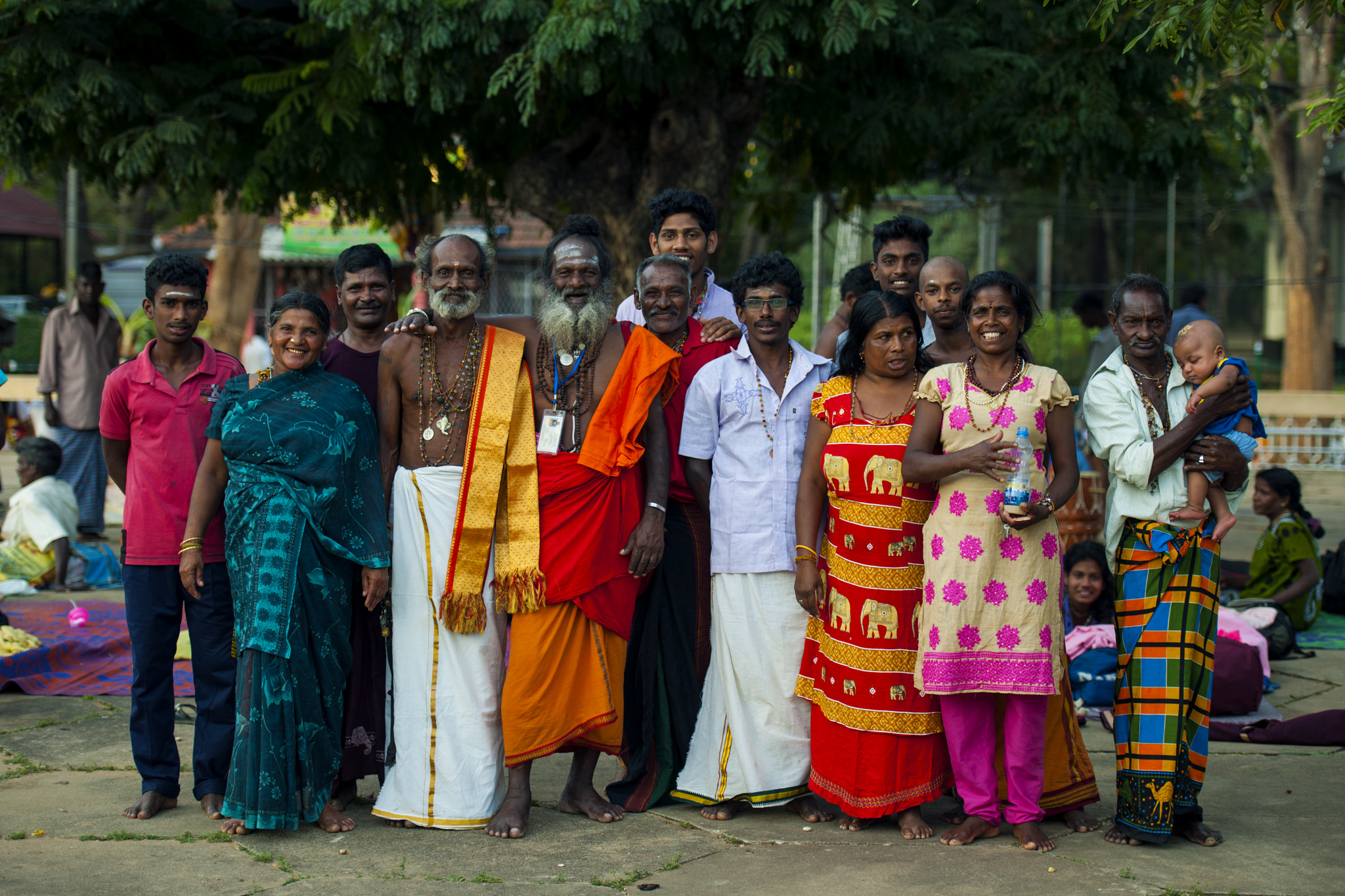 Nikon D3X sample photo. Hindu family / kataragama // sri lanka photography