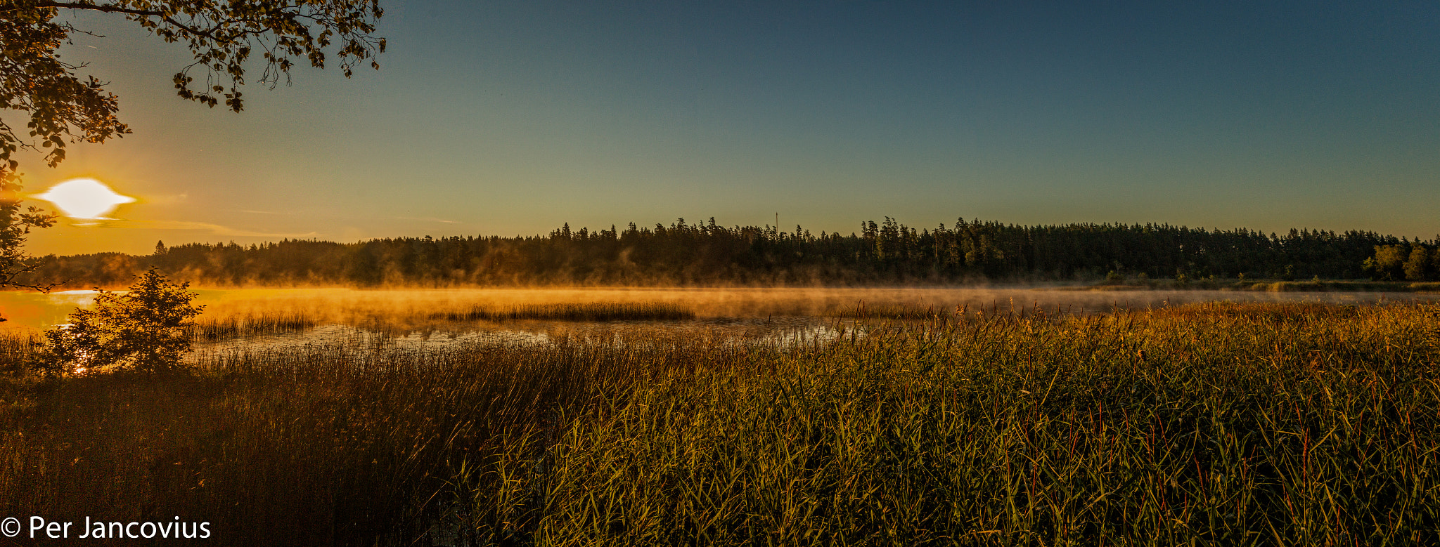 Canon EOS 40D sample photo. Lake skrappstadsjön panorama photography