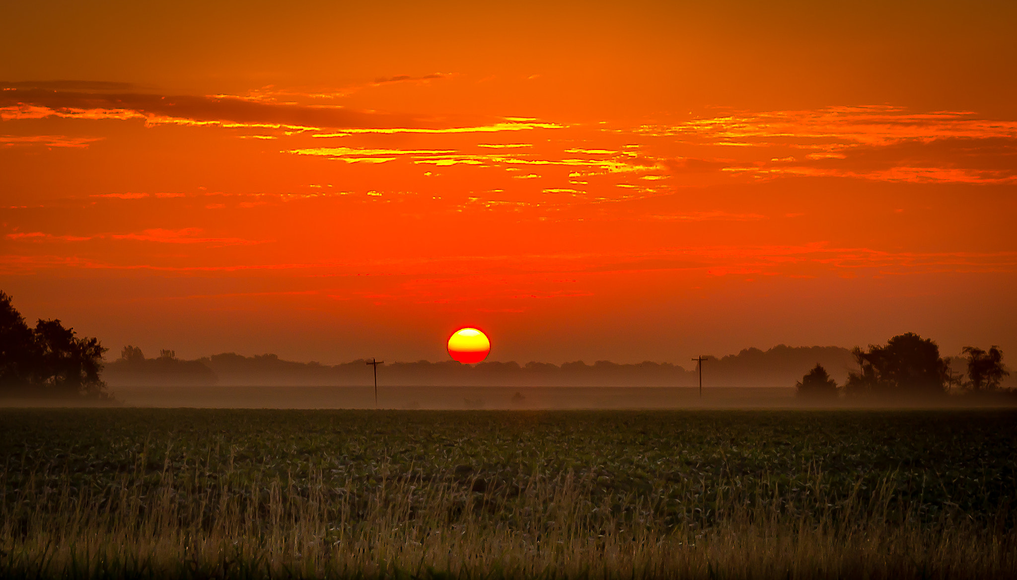 Canon EF-S 17-55mm F2.8 IS USM sample photo. Midwest sunrise photography