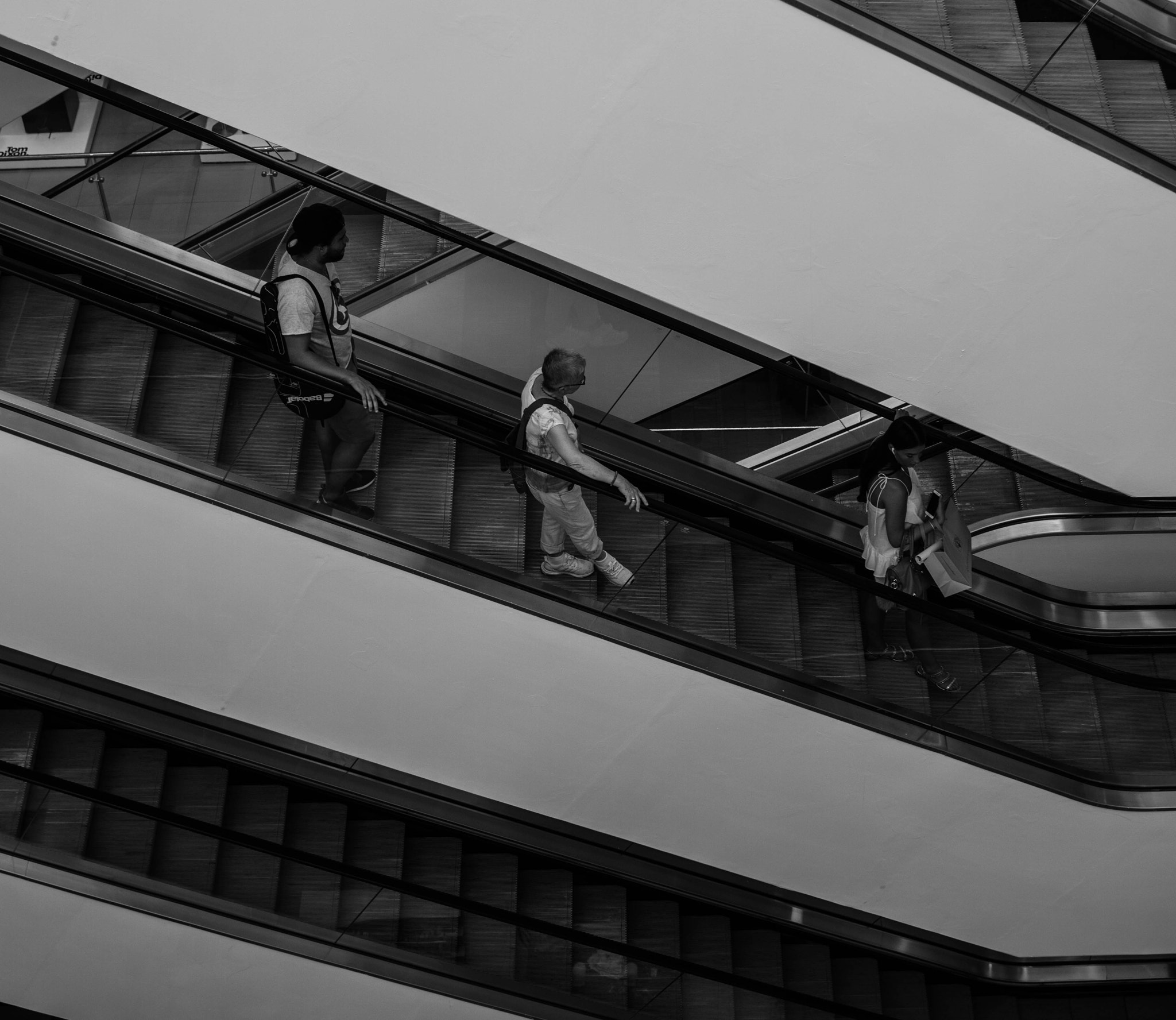 Sony FE 28mm F2 sample photo. Escalators photography