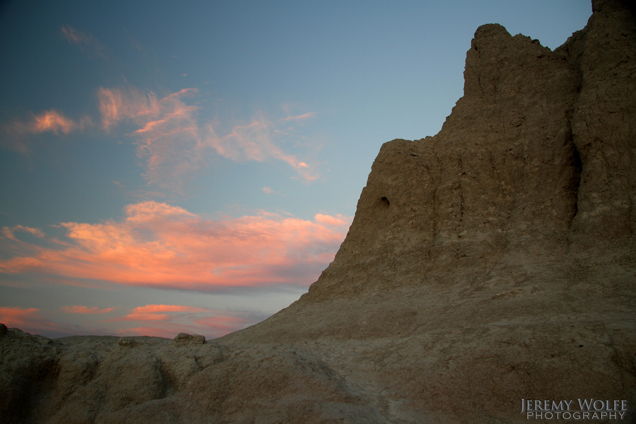 Canon EOS 7D + Sigma 18-125mm F3.8-5.6 DC OS HSM sample photo. Badlands evening photography