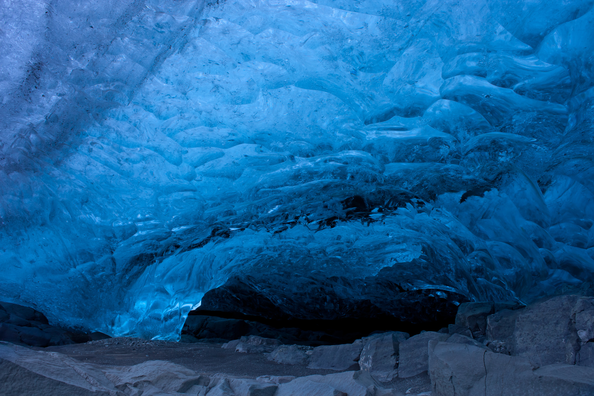 Canon EOS 5D Mark II + Canon EF 28mm F2.8 sample photo. Ice cave - iceland photography