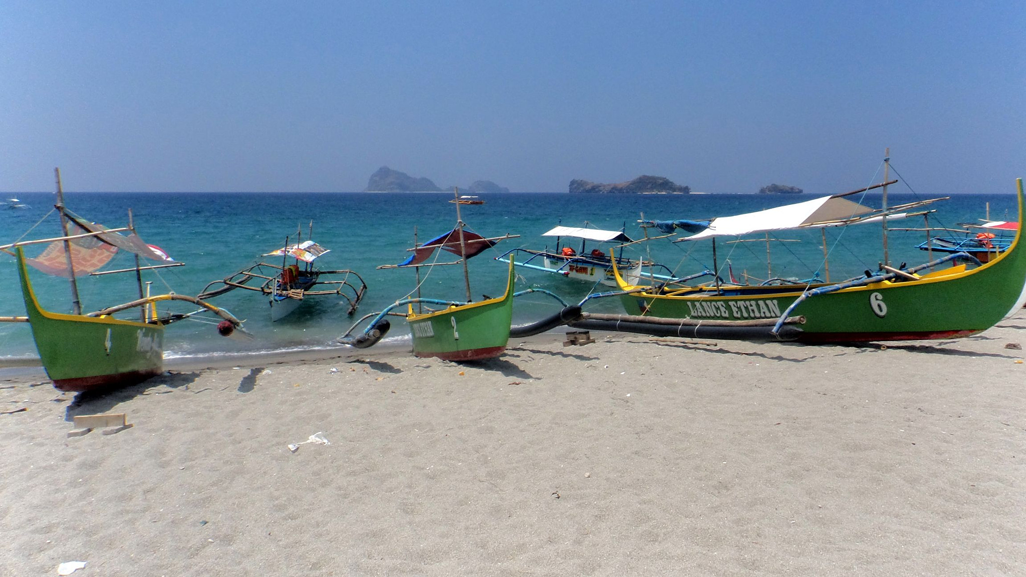 Sony Cyber-shot DSC-TF1 sample photo. Pundaquit boats photography