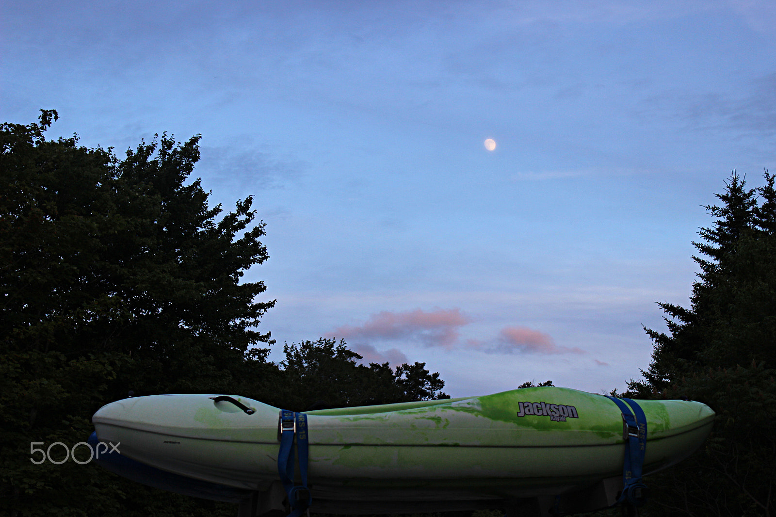 Canon EOS 600D (Rebel EOS T3i / EOS Kiss X5) + 18.0 - 55.0 mm sample photo. Kayak to the moon photography