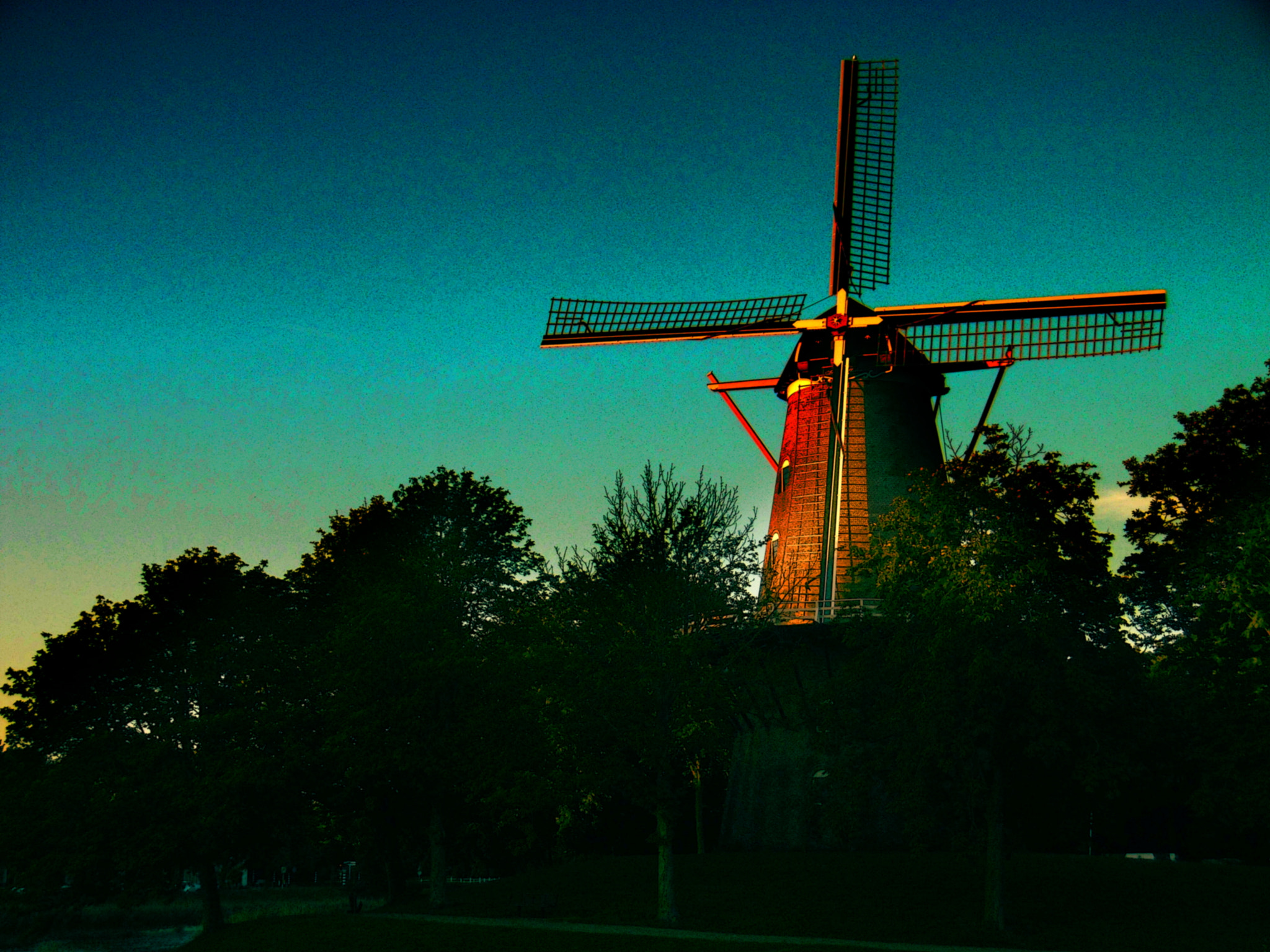 Panasonic DMC-SZ10 sample photo. A windmill photography