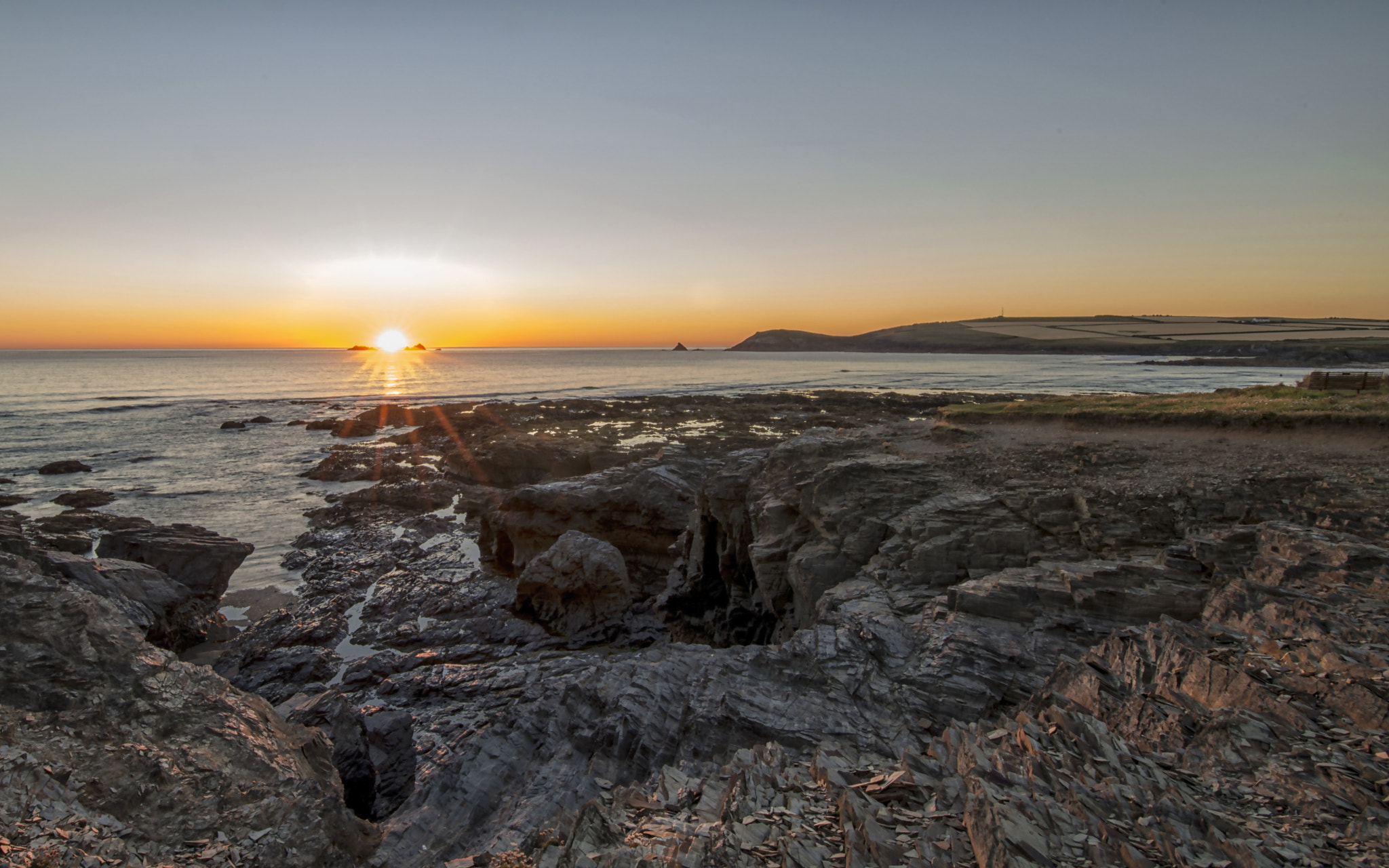 Tamron SP 15-30mm F2.8 Di VC USD sample photo. Sunset north cornwall photography