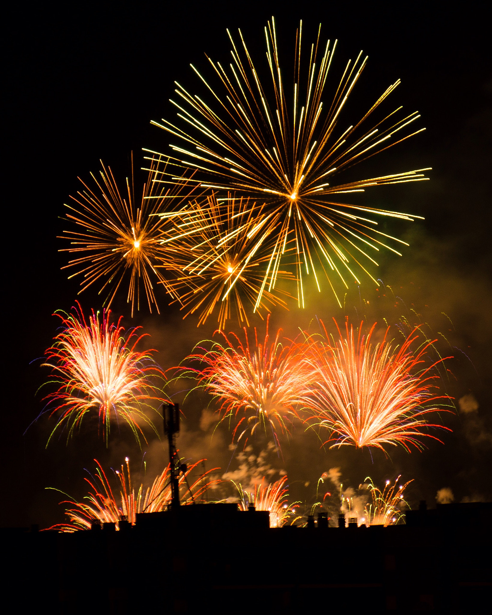 Sony Alpha a3000 sample photo. Fireworks roma caput lucis 2016 photography
