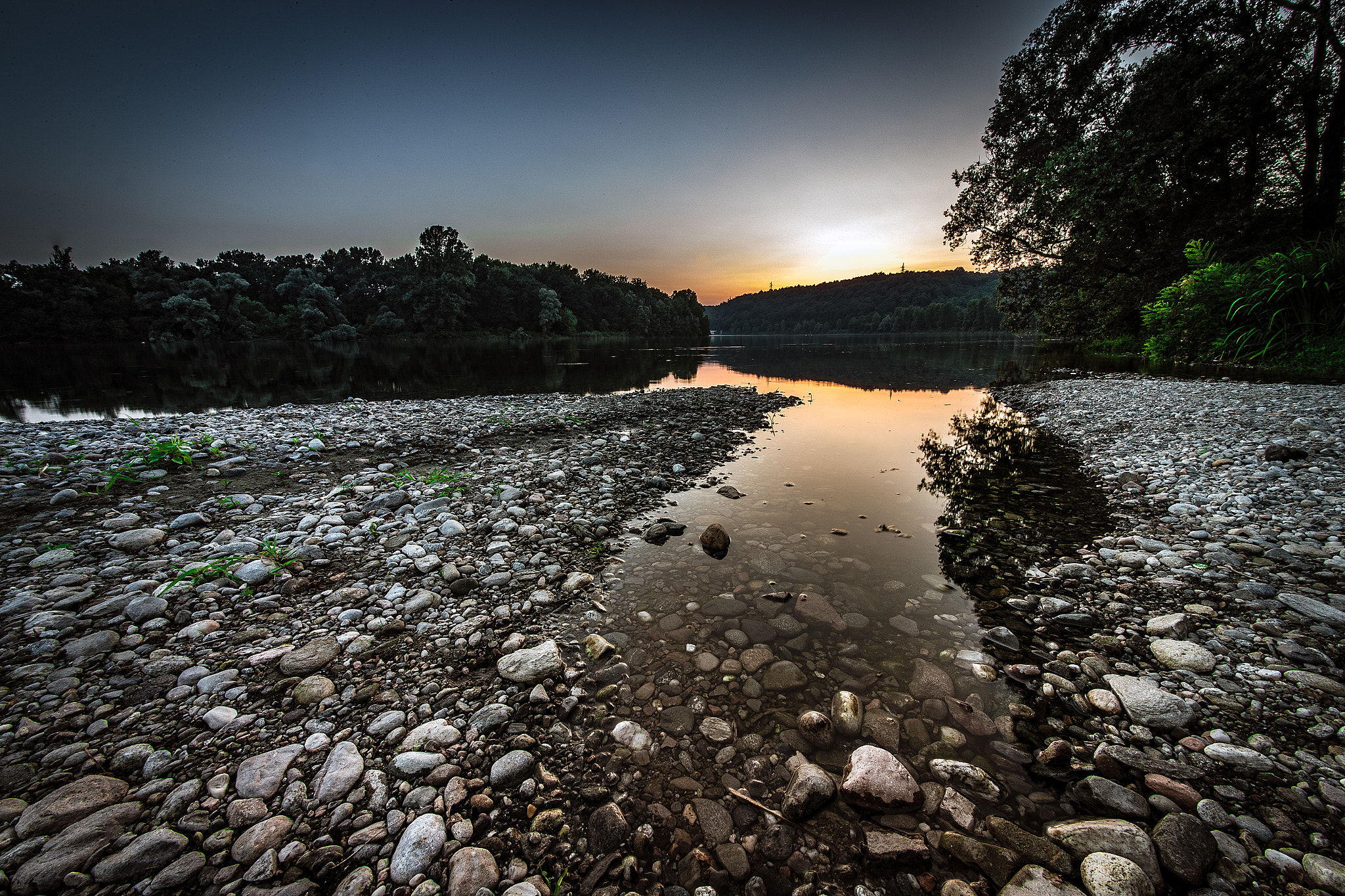 Sigma 12-24mm F4.5-5.6 II DG HSM sample photo. Sunset reflection photography