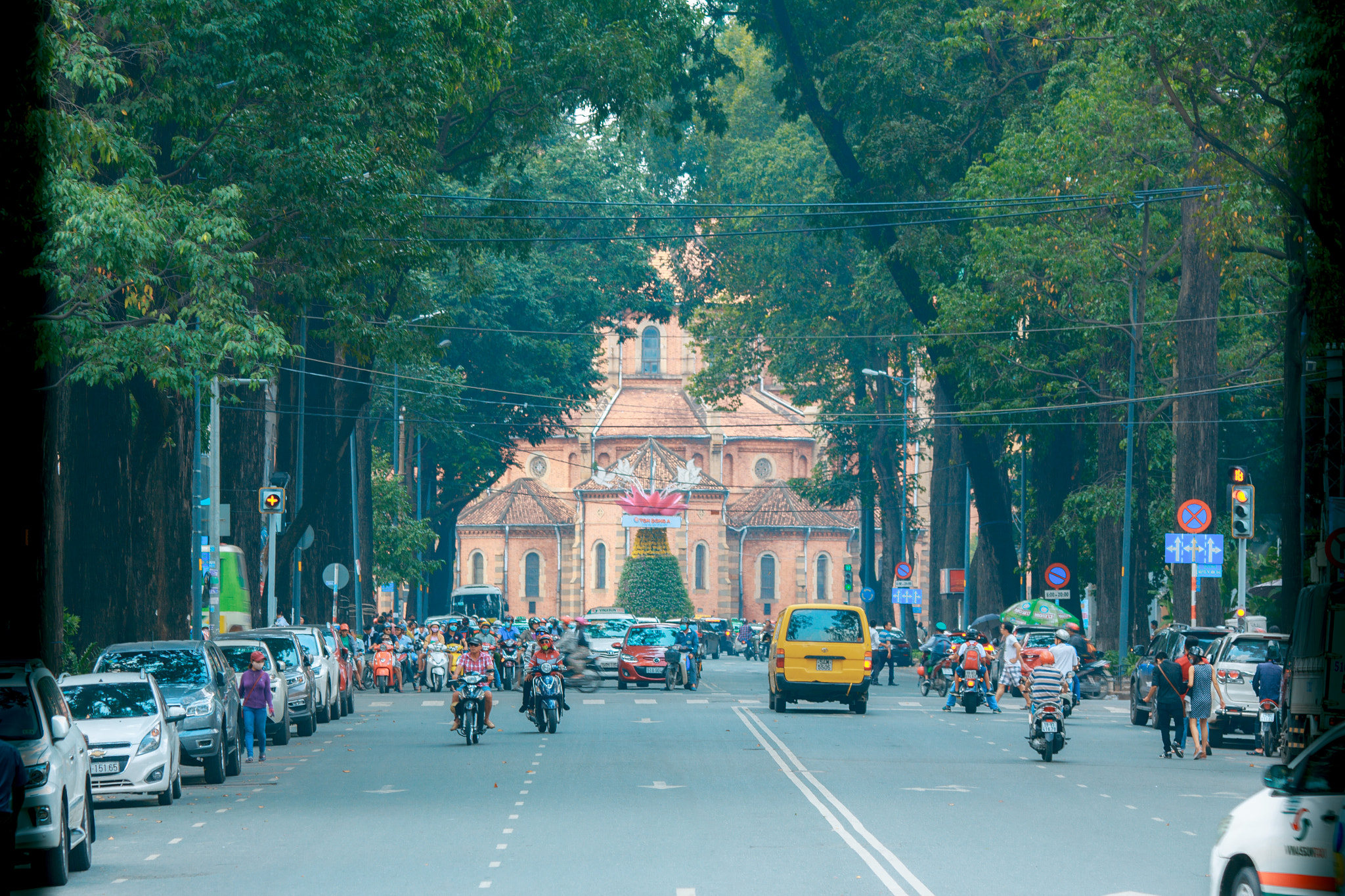 Canon EOS 550D (EOS Rebel T2i / EOS Kiss X4) sample photo. My sunday morning at notre dame vietnam photography