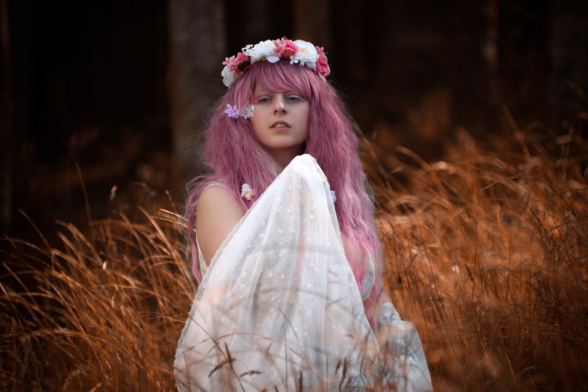 Canon EF 70-210mm f/4 sample photo. Forest girl photography