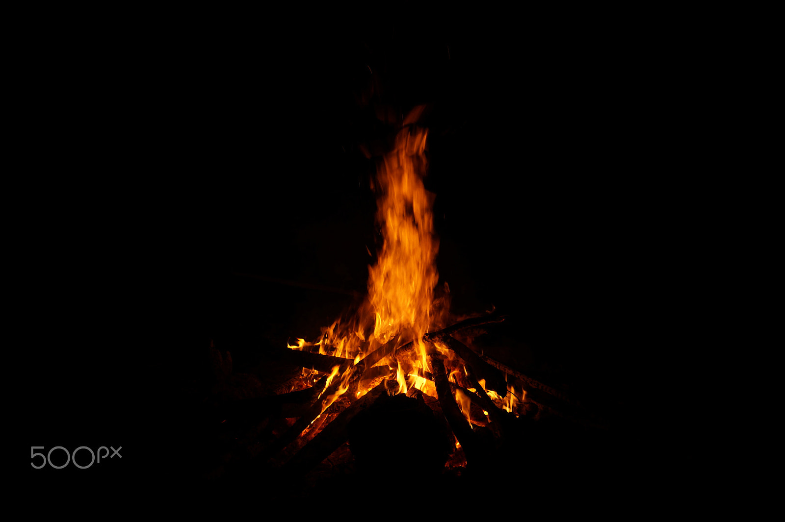 Sony E 18-50mm F4-5.6 sample photo. Camp fire stack photography
